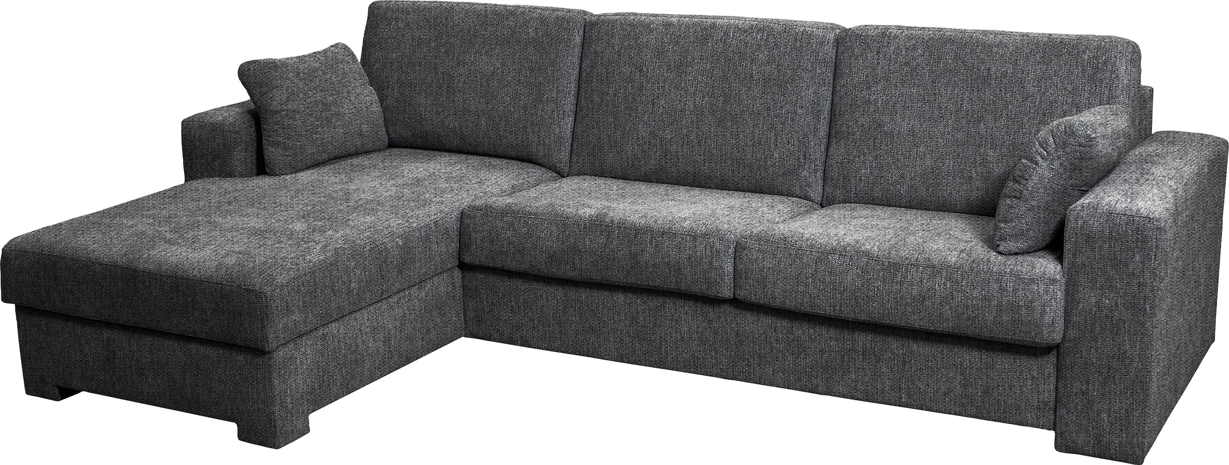 Home affaire Ecksofa »Roma "M" Matratzenhöhe 14 cm, Dauerschlaffunktion, mit Unterfederung,«, Liegemaße ca 143x198 cm, L-Form