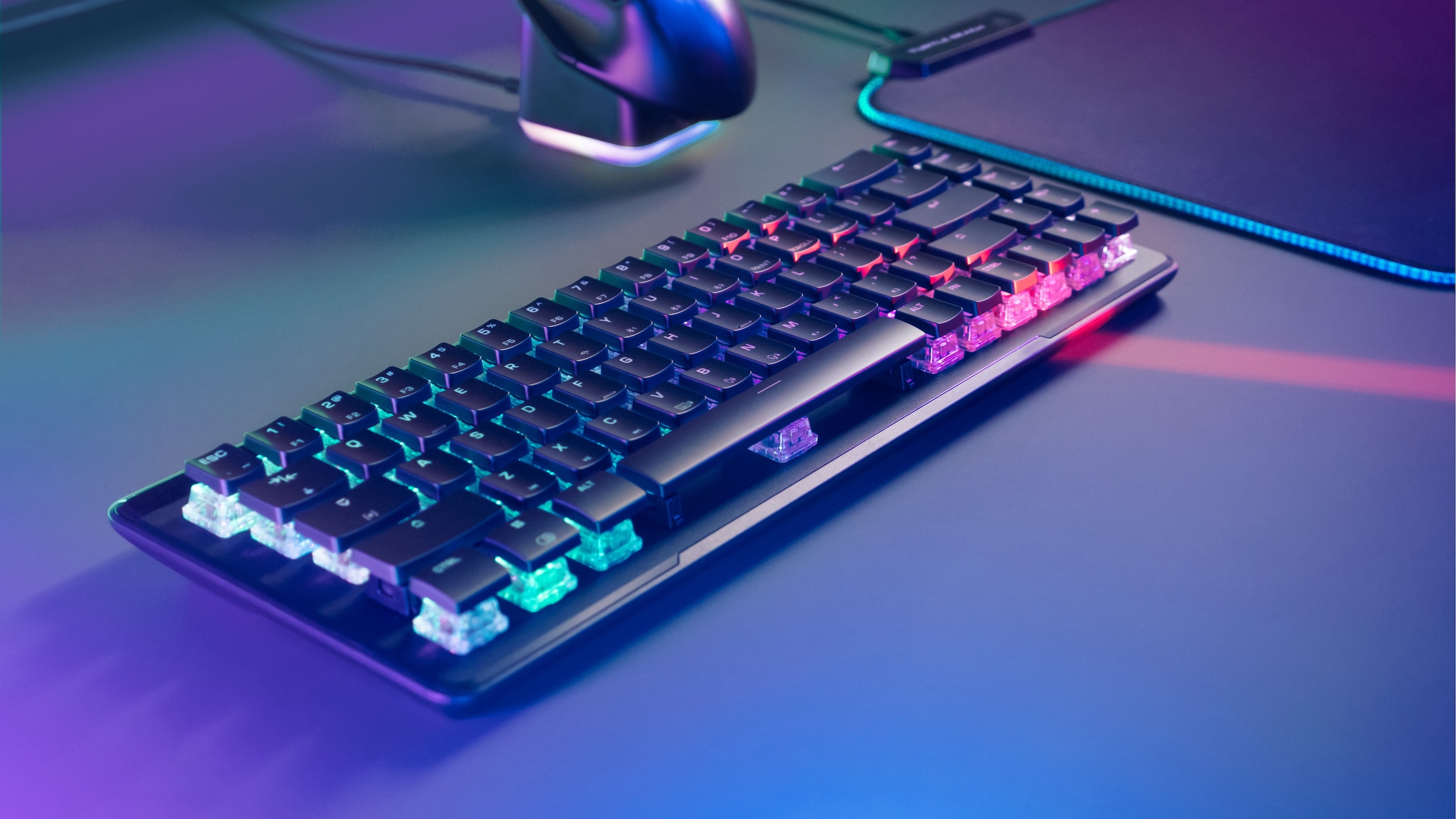 Turtle Beach Gaming-Tastatur »Vulcan II Mini Air, Linear«, (Funktionstasten-Multimedia-Tasten-Profil-Speicher)