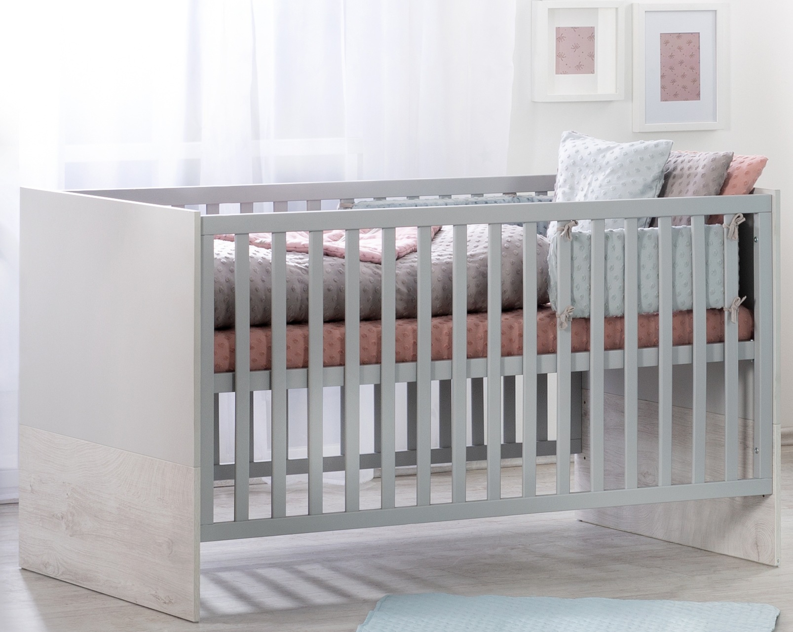 roba® Babyzimmer-Komplettset »Maren 2«, (Set, 3 St., Kinderbett, Schrank, Wickelkommode), mit Kinderbett, Schrank und Wickelkommode