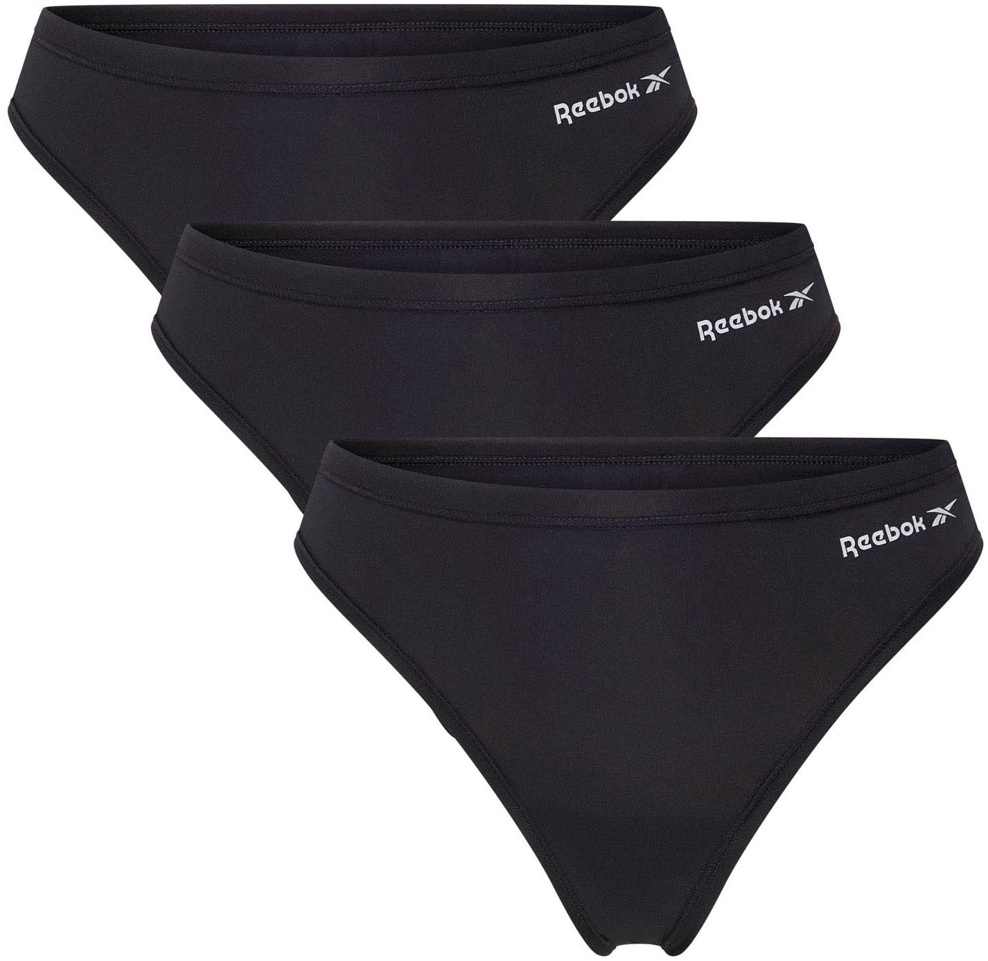 Reebok Tanga "SERENA" feuchtigkeitsregulierend, eng, basic, bequem, mit Logo