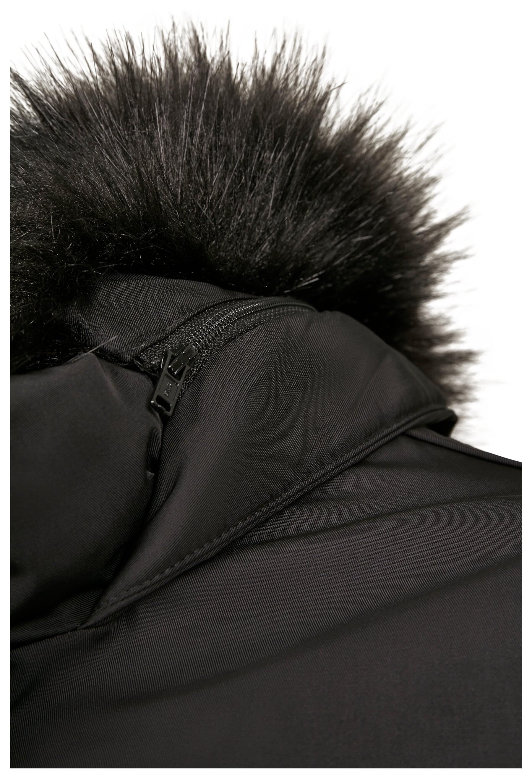 URBAN CLASSICS Winterjacke »Urban Classics Damen Ladies Faux Fur Parka«, (1 St.), mit Kapuze
