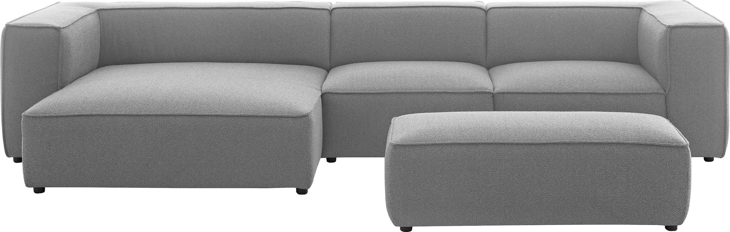 W.SCHILLIG Ecksofa »around-the-block«, mit eleganter Biese, mit Federkern, Breite 341 cm