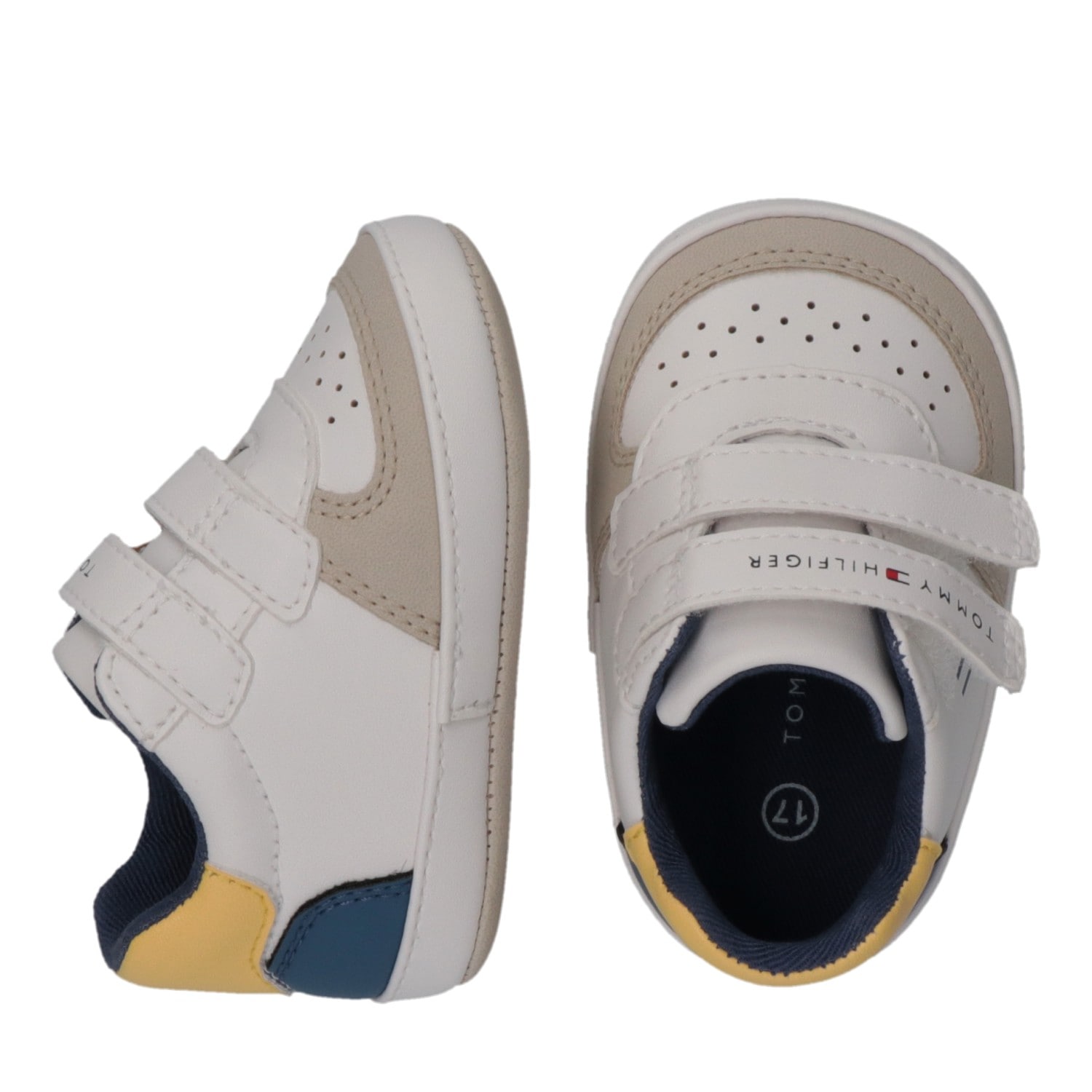 Tommy Hilfiger Lauflernschuh  Retro Sneaker, Klettschuh, Halbschuh für Babys, mit Lochmuster