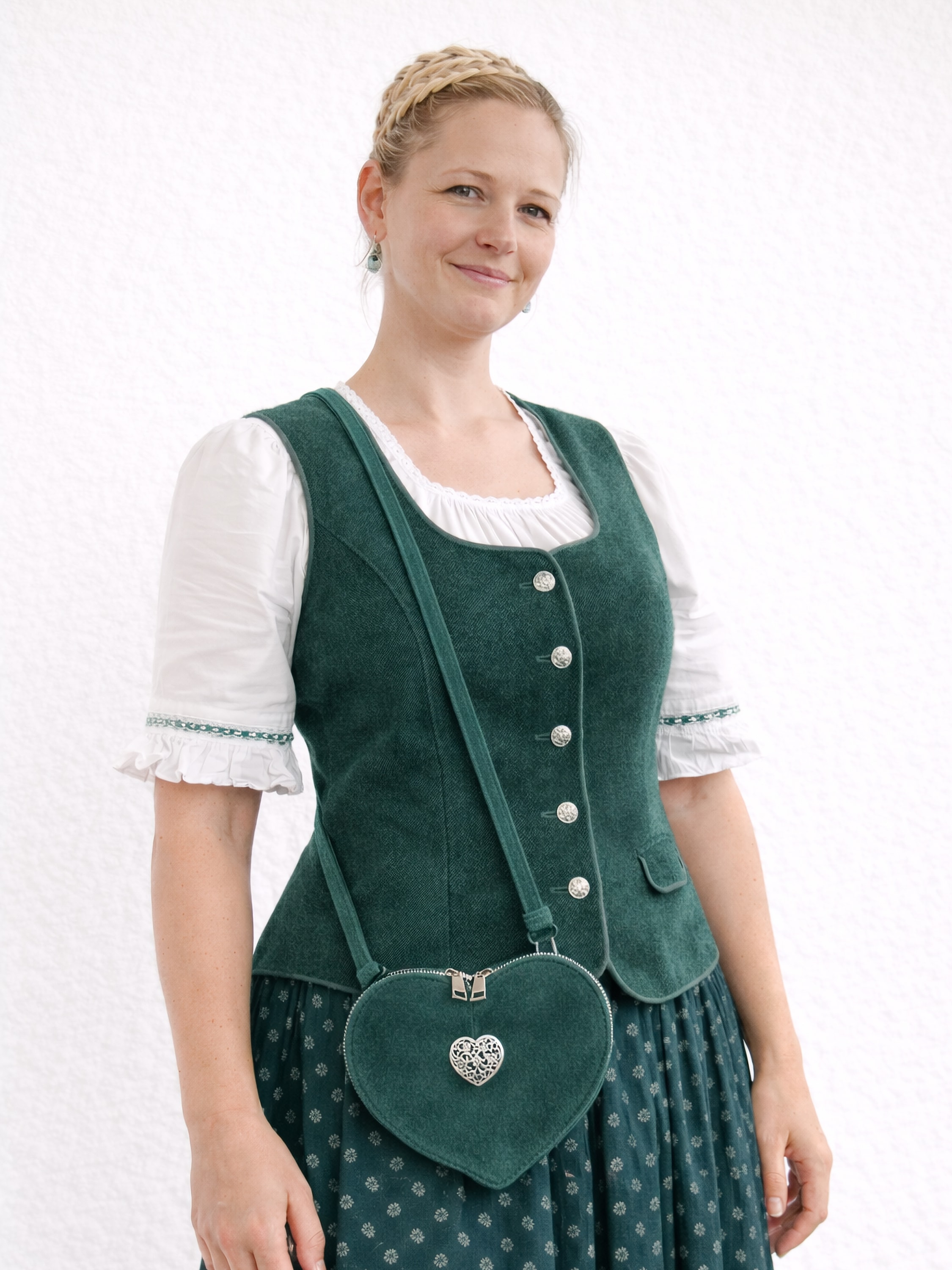 Allgäu Rebell Umhängetasche »Oktoberfest« aus Wildleder, verstellbarer Riemen