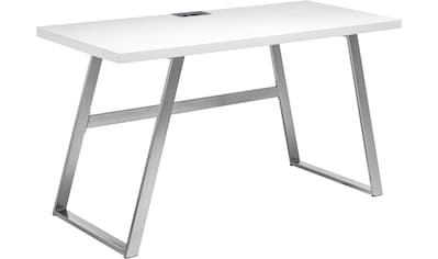MCA furniture Schreibtisch »Andria«, Weiß matt lackiert mit Kabeldurchlass, Breite 140 cm kaufen