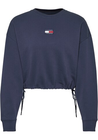 Tommy Jeans Sweatshirt »TJW BXY CROP BADGE DRAWSTR CREW« kaufen