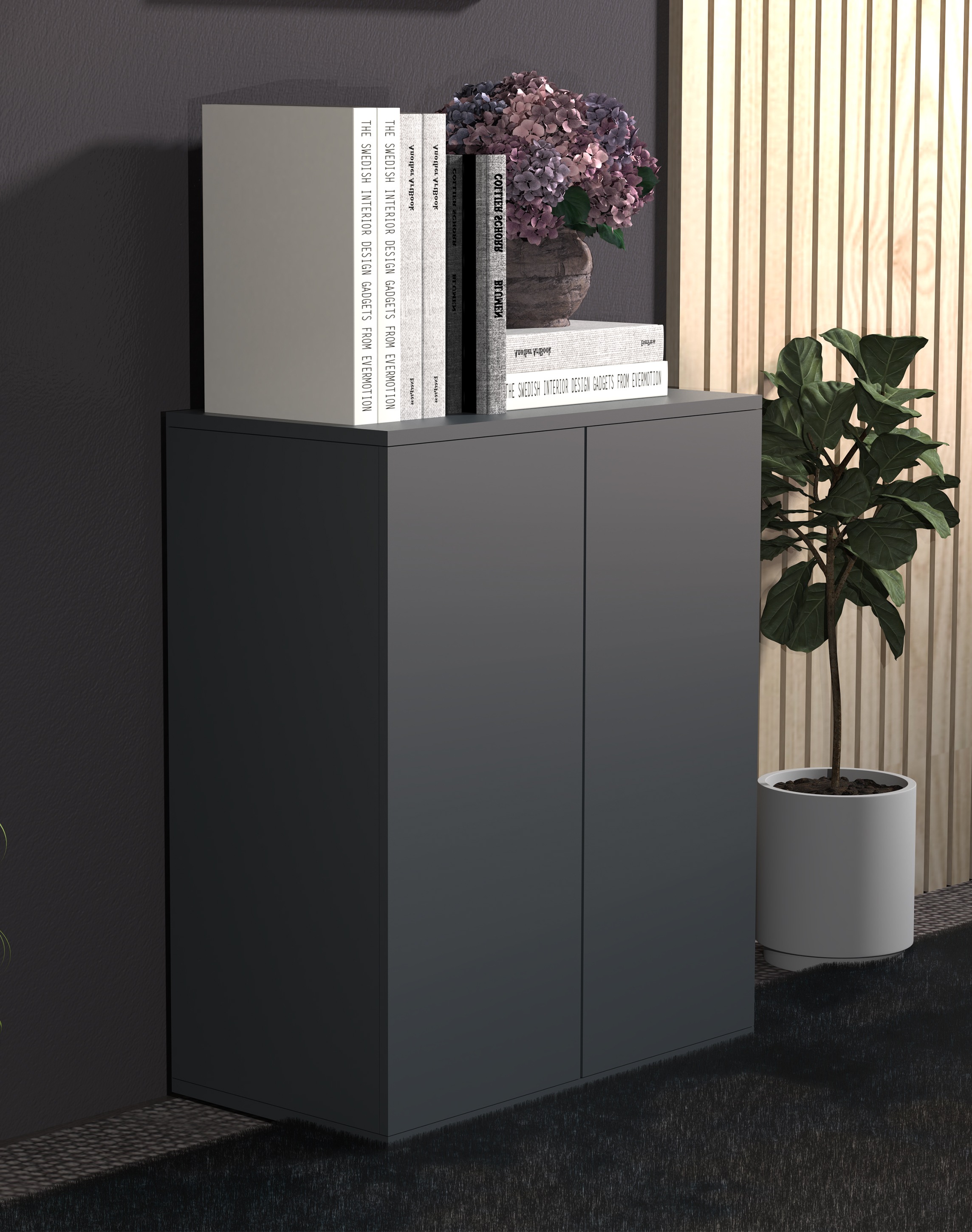 VCM Kommode »Holz Kommode Sideboard Anrichte Dalosa 2 Drehtüren«