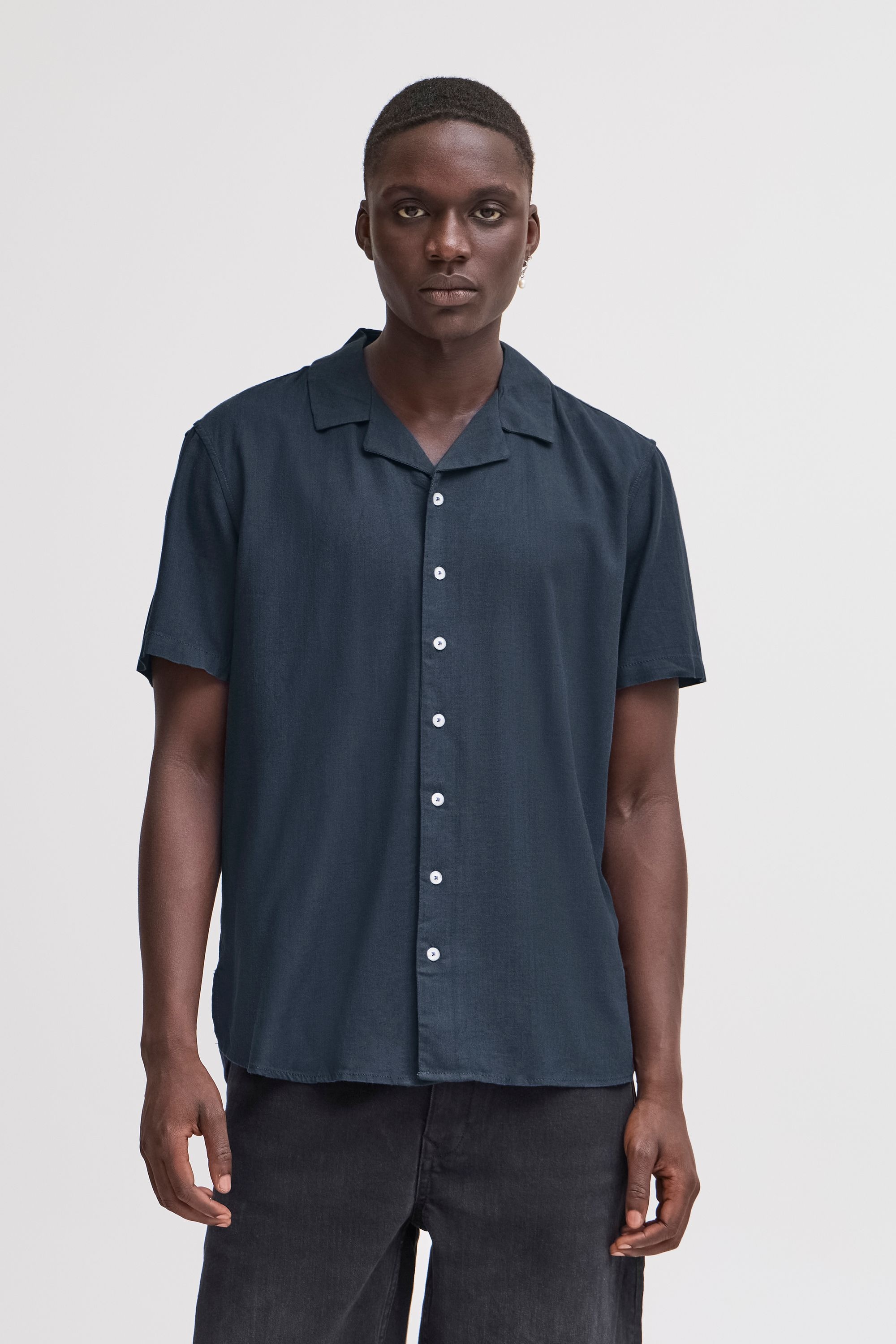 Blend Kurzarmhemd "BHBobby" Lässiges Kurzarmhemd mit Cuba Kragen günstig online kaufen