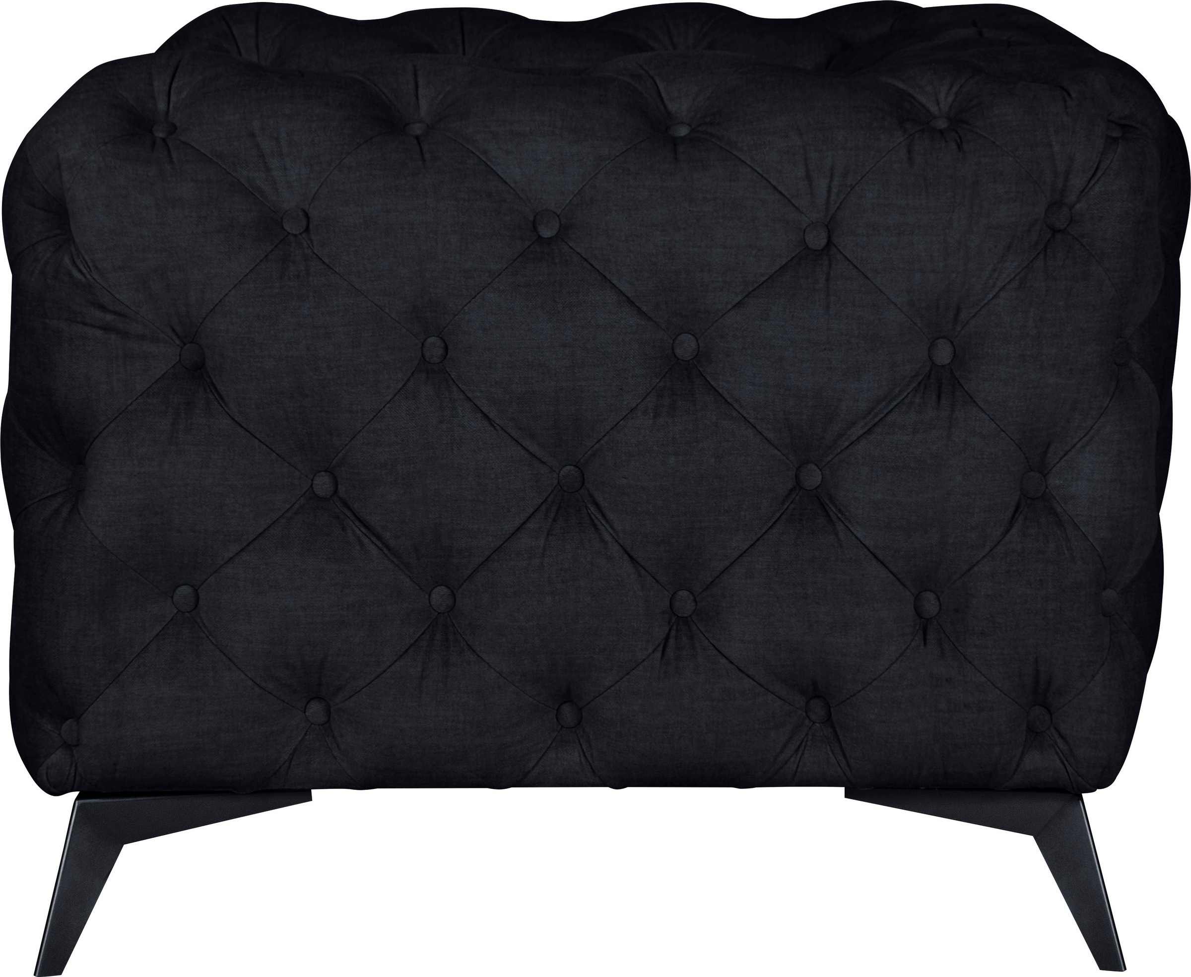 Leonique Chesterfield-Sessel »Glynis Sessel«, aufwändige Knopfheftung, moderne Chesterfield Optik, Fußfarbe wählbar