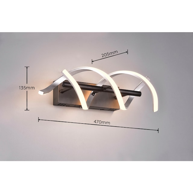 TRIO Leuchten LED Wandleuchte »Sequence«, 1 flammig-flammig, dimmbar, Lichtfarbe  einstellbar 2300-4000K, 2800 Lumen | BAUR