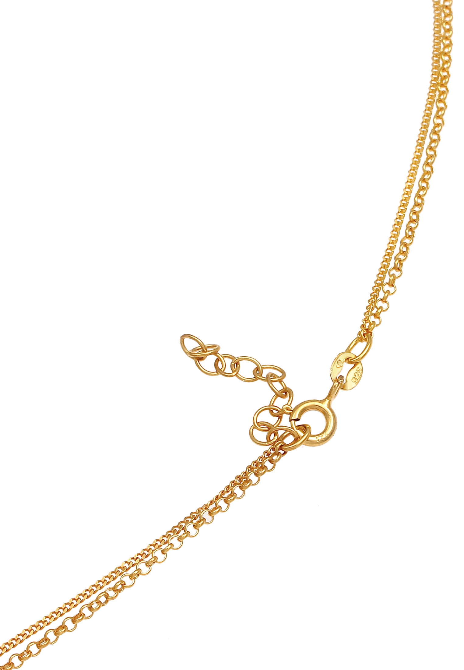 Elli Gliederkette »Layer Basic Mini Disc Plättchen 925 Silber«