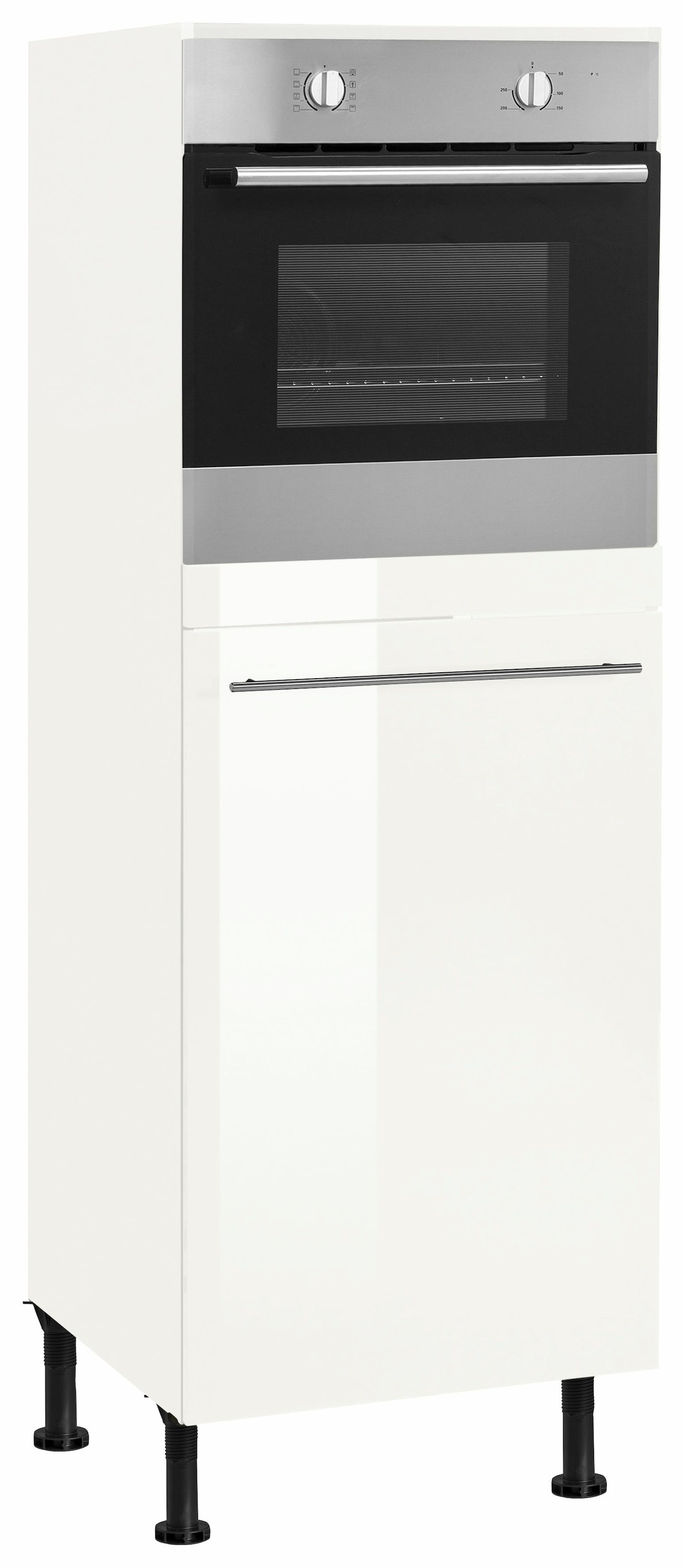 Backofen/Kühlumbauschrank | OPTIFIT 176 hoch, Metallgriff »Bern«, cm BAUR höhenverstellbare Stellfüße, 60 mit cm breit,