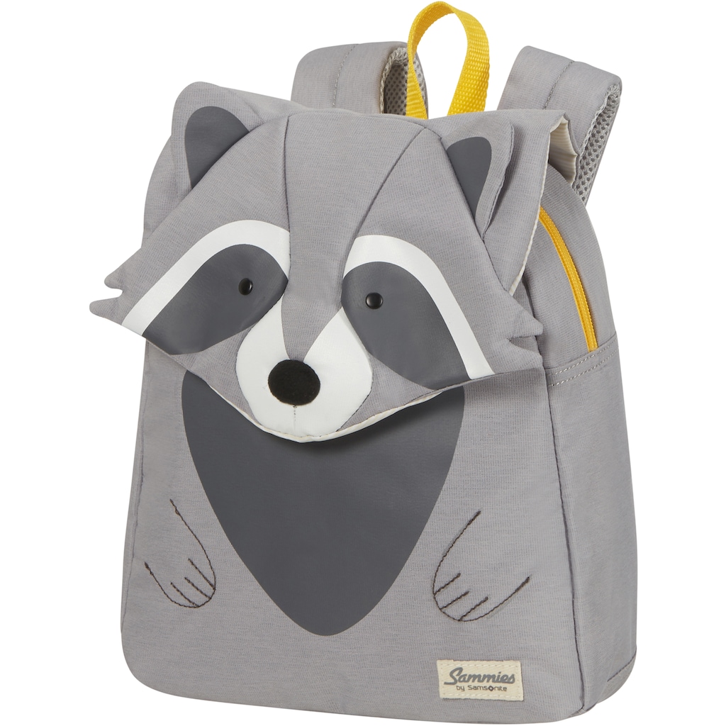 Samsonite Kinderrucksack »Happy Sammies ECO, Racoon Remy, S«, reflektierende Details