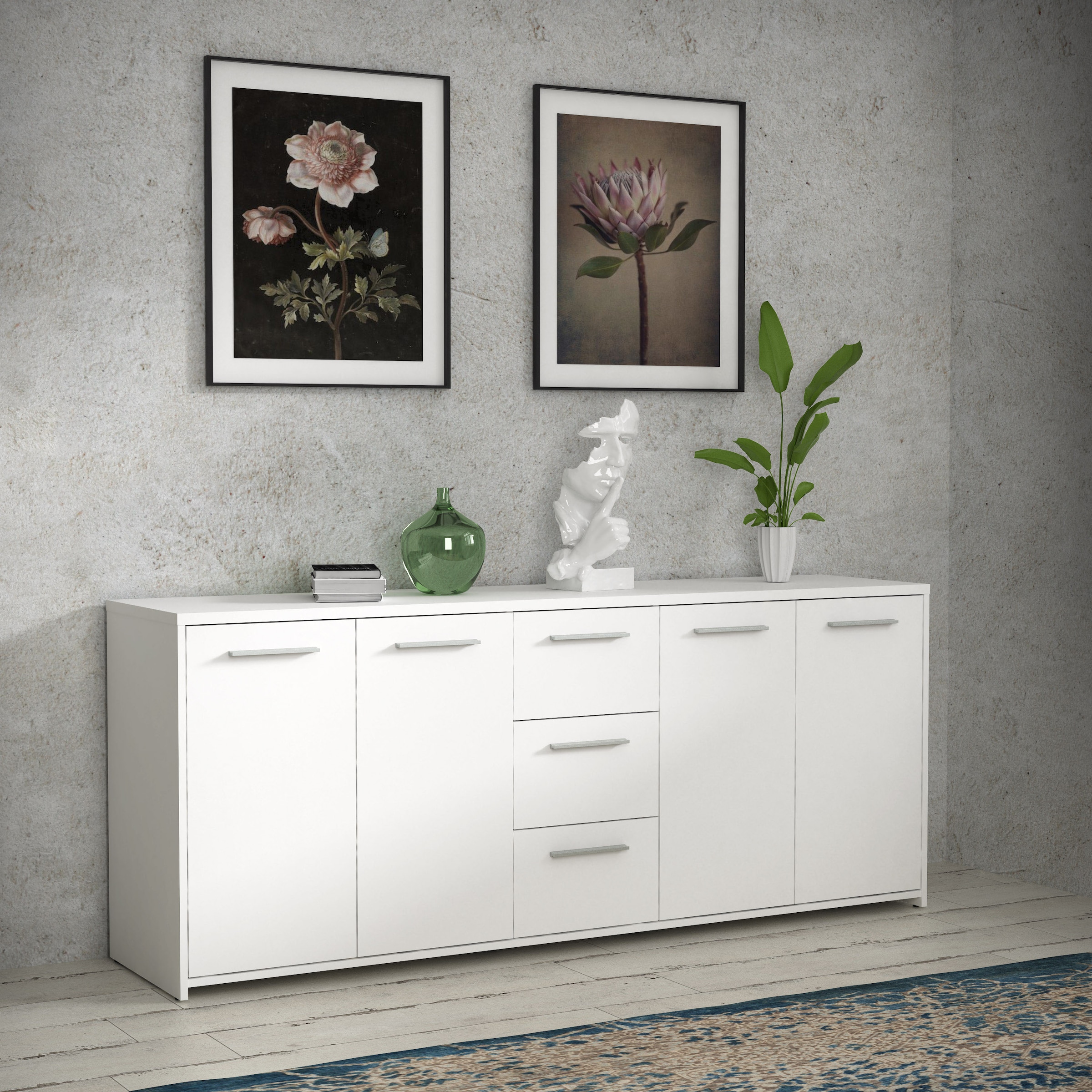 FORTE Sideboard »Sideboard, 180 cm Breit , 3 Schubkästen, viel Platz«