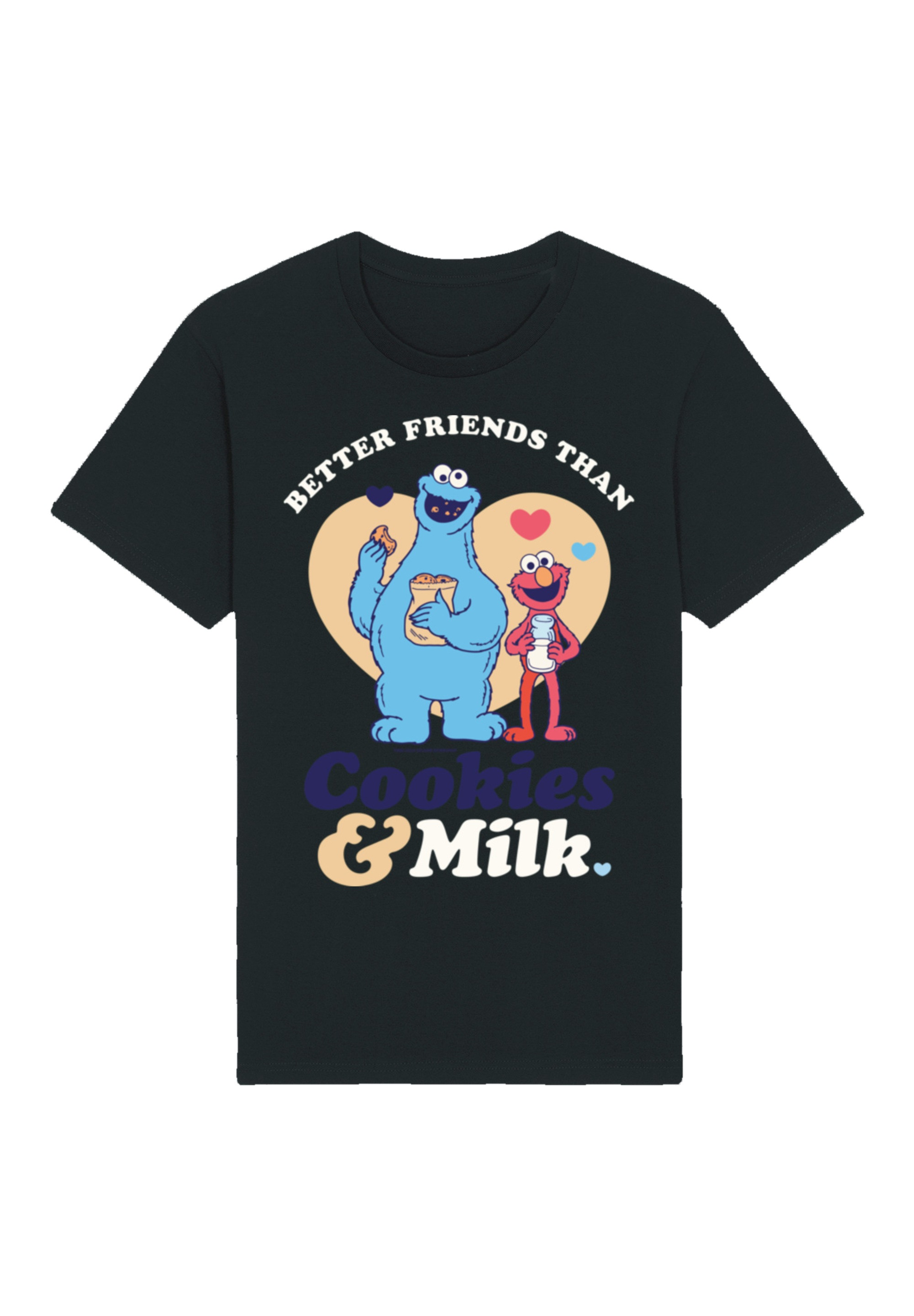 F4NT4STIC T-Shirt "Sesamstraße Cookies & Milk", Premium Qualität,Nostalgie, günstig online kaufen