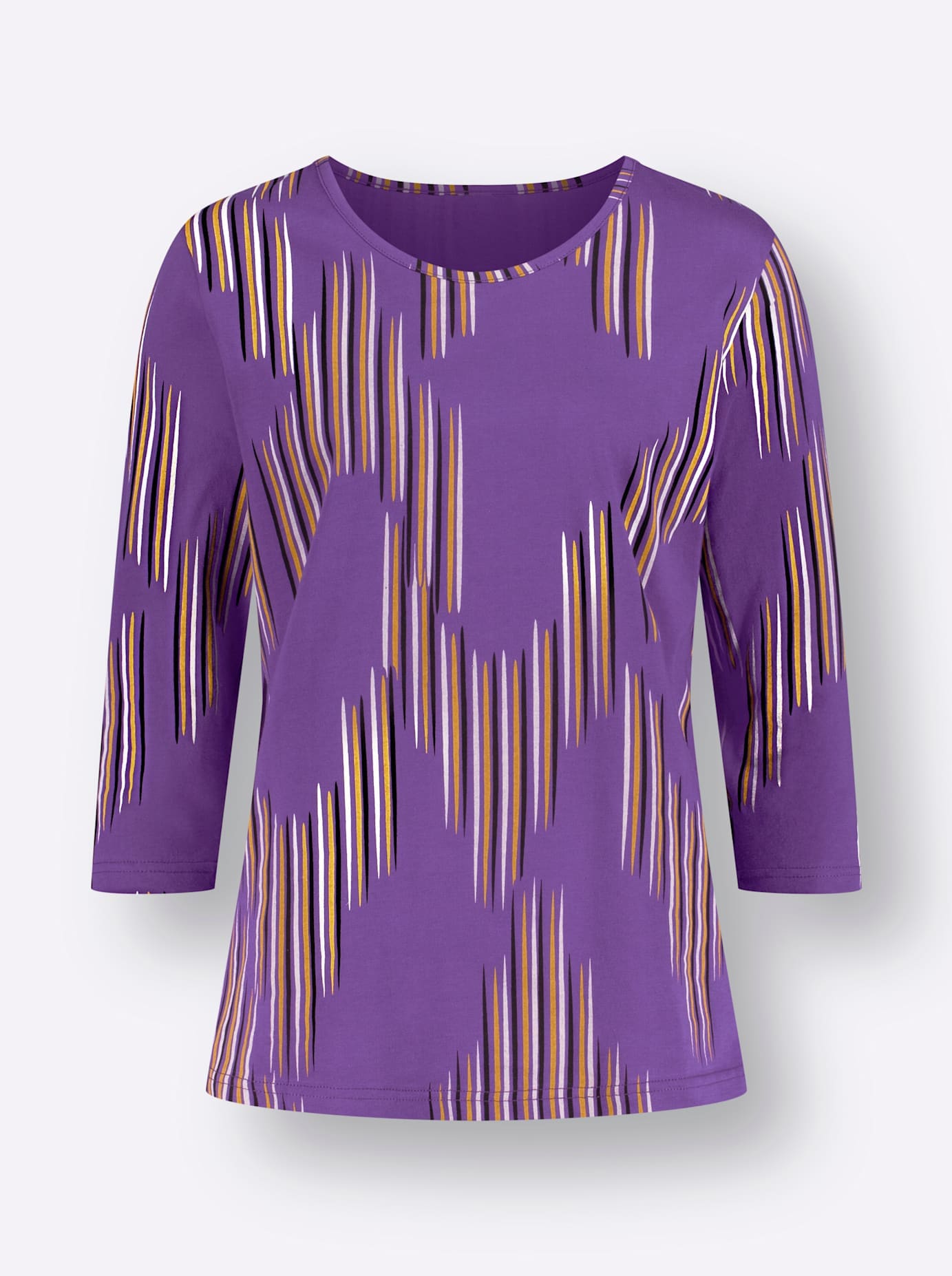 3/4-Arm-Shirt »Rundhals-Shirt«