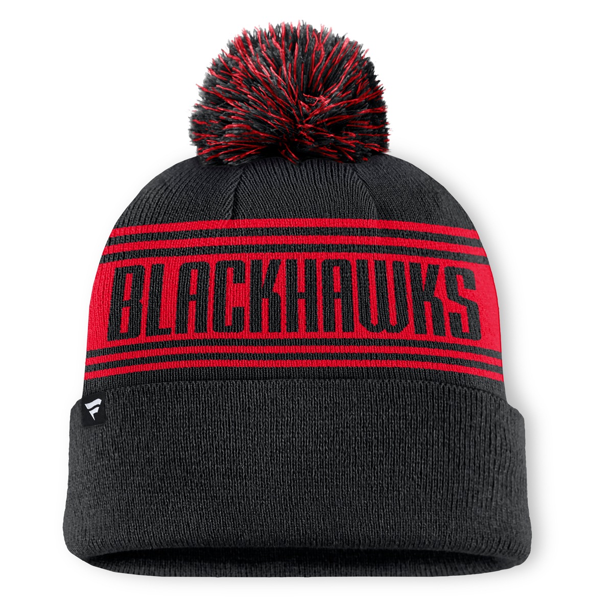 Fanatics Bommelmütze »Fanatics Mütze Chicago Blackhawks A/ Beanie Cuff W/Pom«