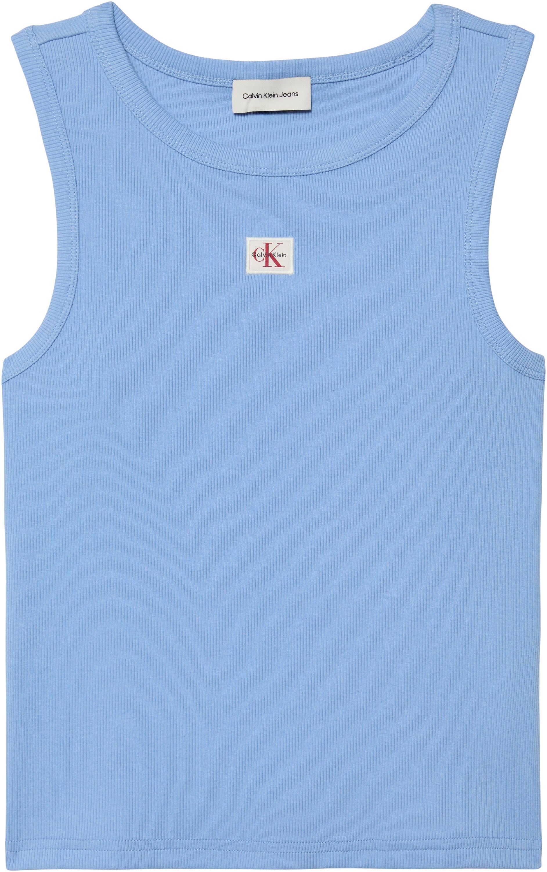 Calvin Klein Jeans Tanktop "A - WVN LBL 2X2 CTTN" Mit Rundhalsausschnitt günstig online kaufen
