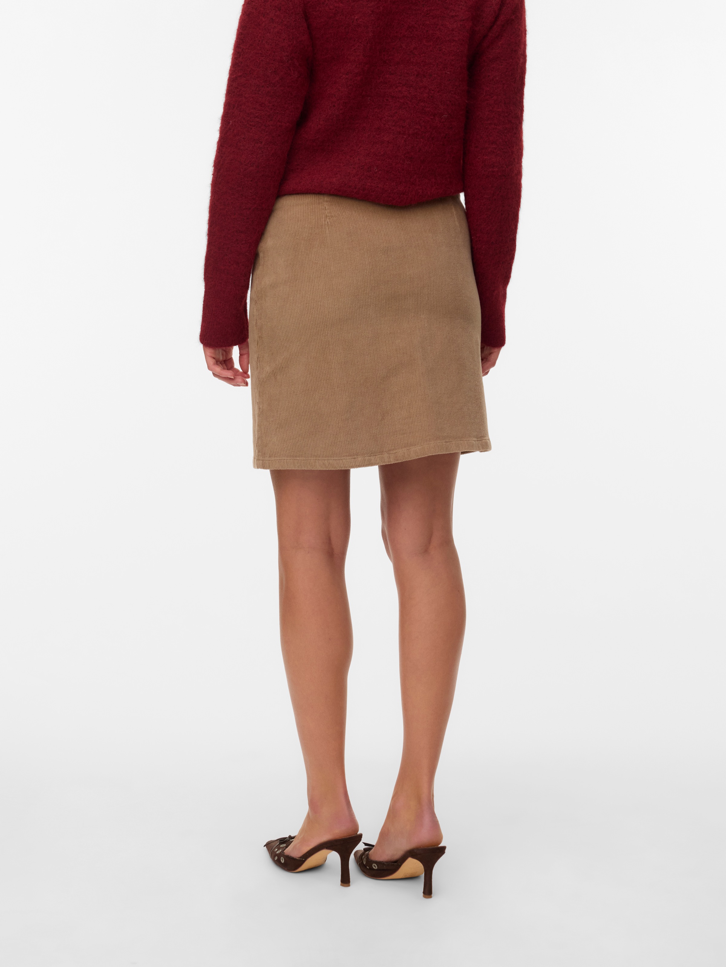Vero Moda Cordrock "VMETTA HR SHORT CORD SKATER SKIRT NOOS" günstig online kaufen