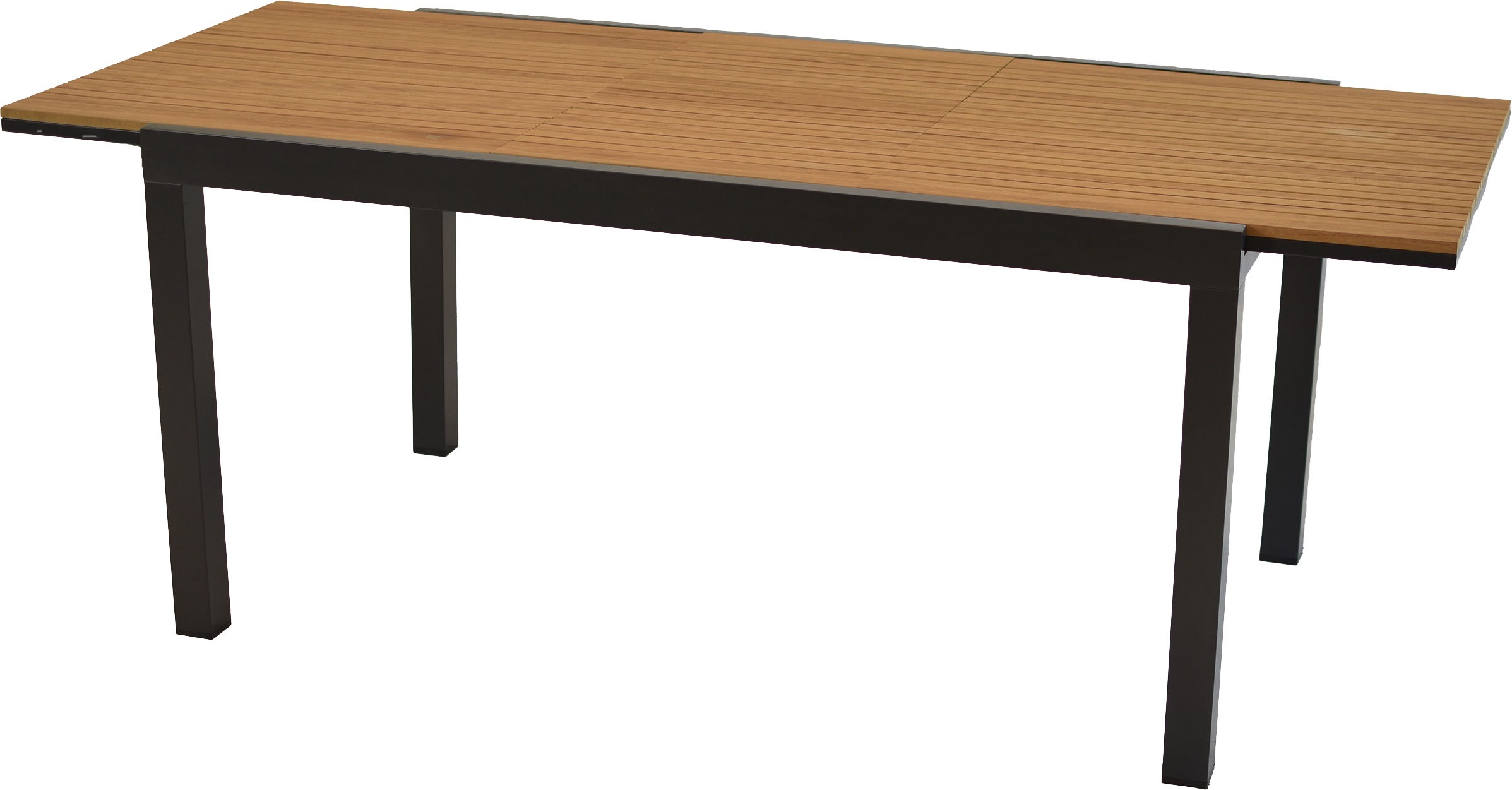 MERXX Garten-Essgruppe »Astros« Set, 13 tlg. inkl. 6 Stapelsessel, 6 Auflagen, 1 Ausziehtisch