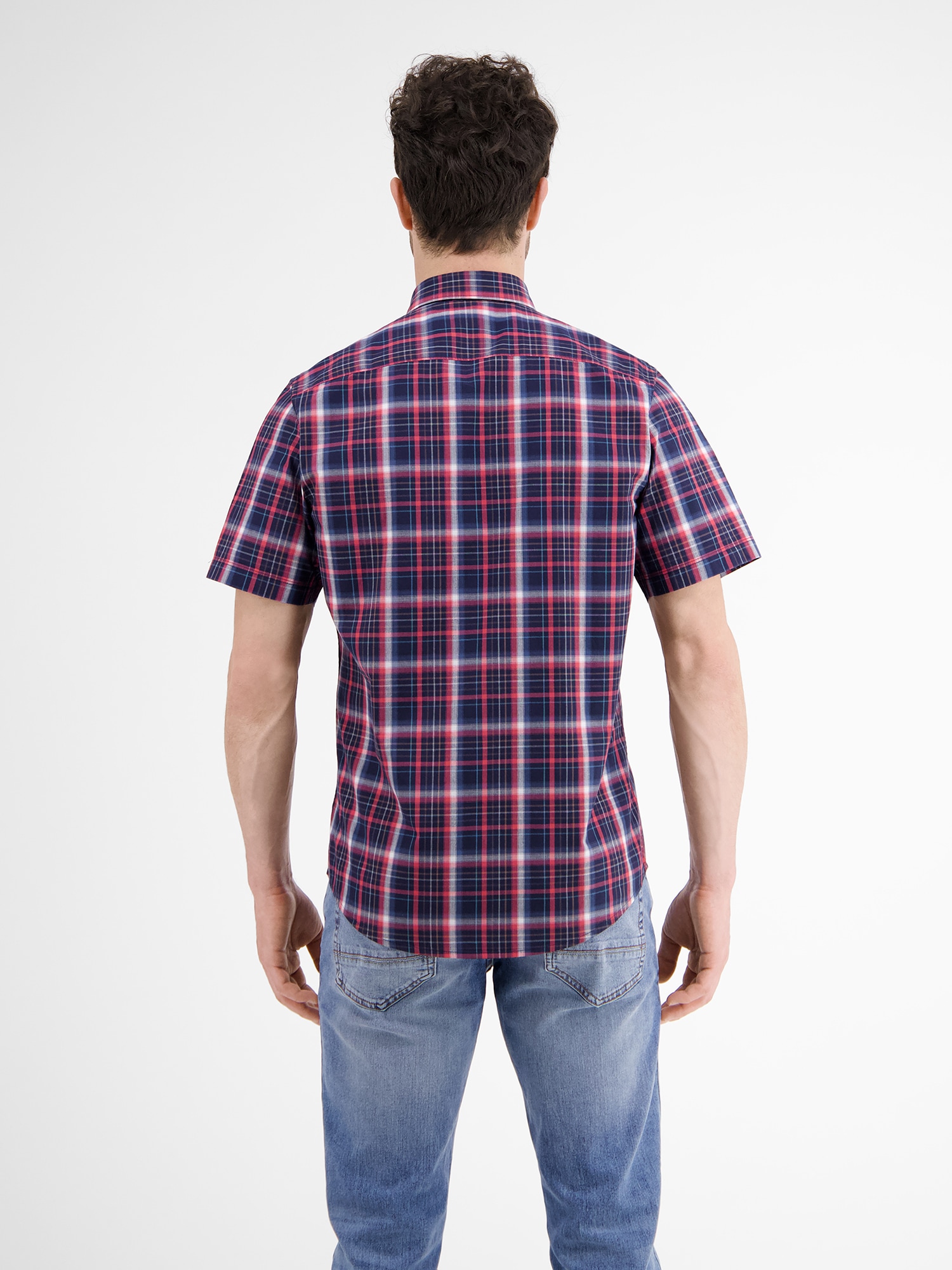 LERROS Kurzarmhemd »LERROS Halbarmhemd *Poplin Check*«
