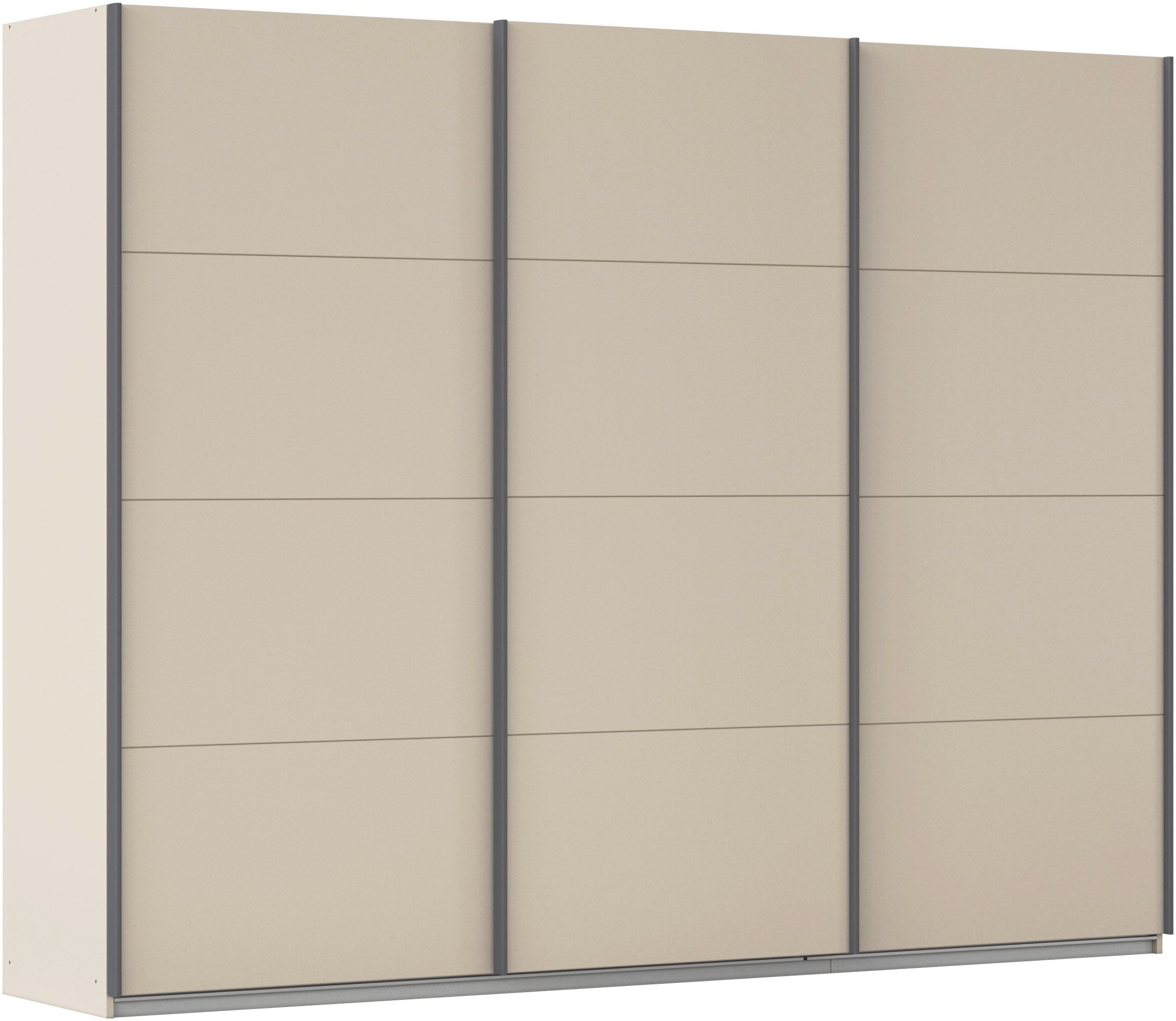 OTTO home Schwebetürenschrank "Kleiderschrank Schrank Garderobe AGORDO mit Dekor- oder Hochglanzfront" Breiten 203/271/315/360 cm in drei Griff-Farben - NEU: Farbe SCHWARZ, in 4 Breiten und 2 Höhen MADE IN GERMANY