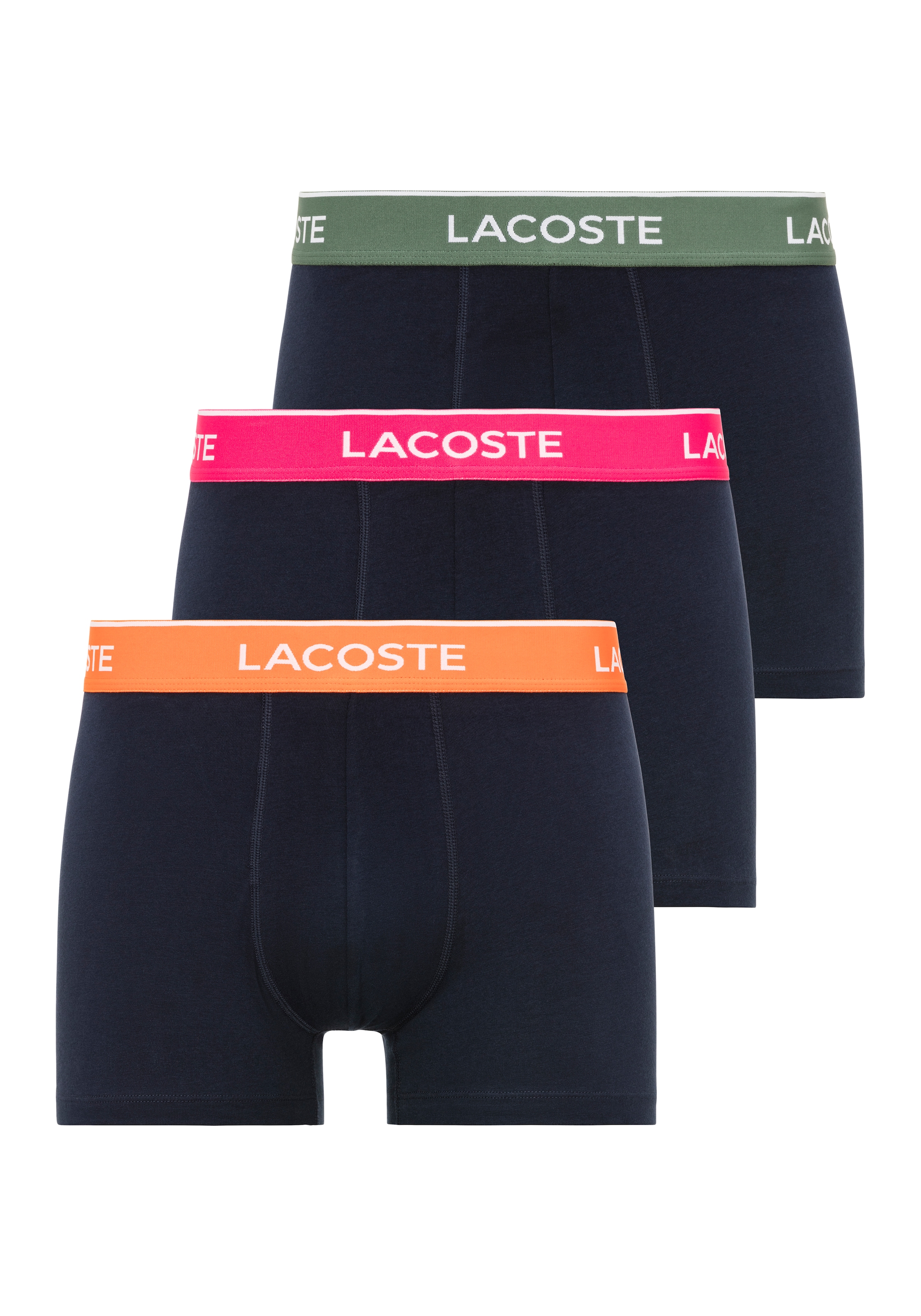 Lacoste Boxershorts "enge Boxershorts Lacoste Herren Premium", (Packung, 3 St., 3er-Pack), mit Lacoste Logobund