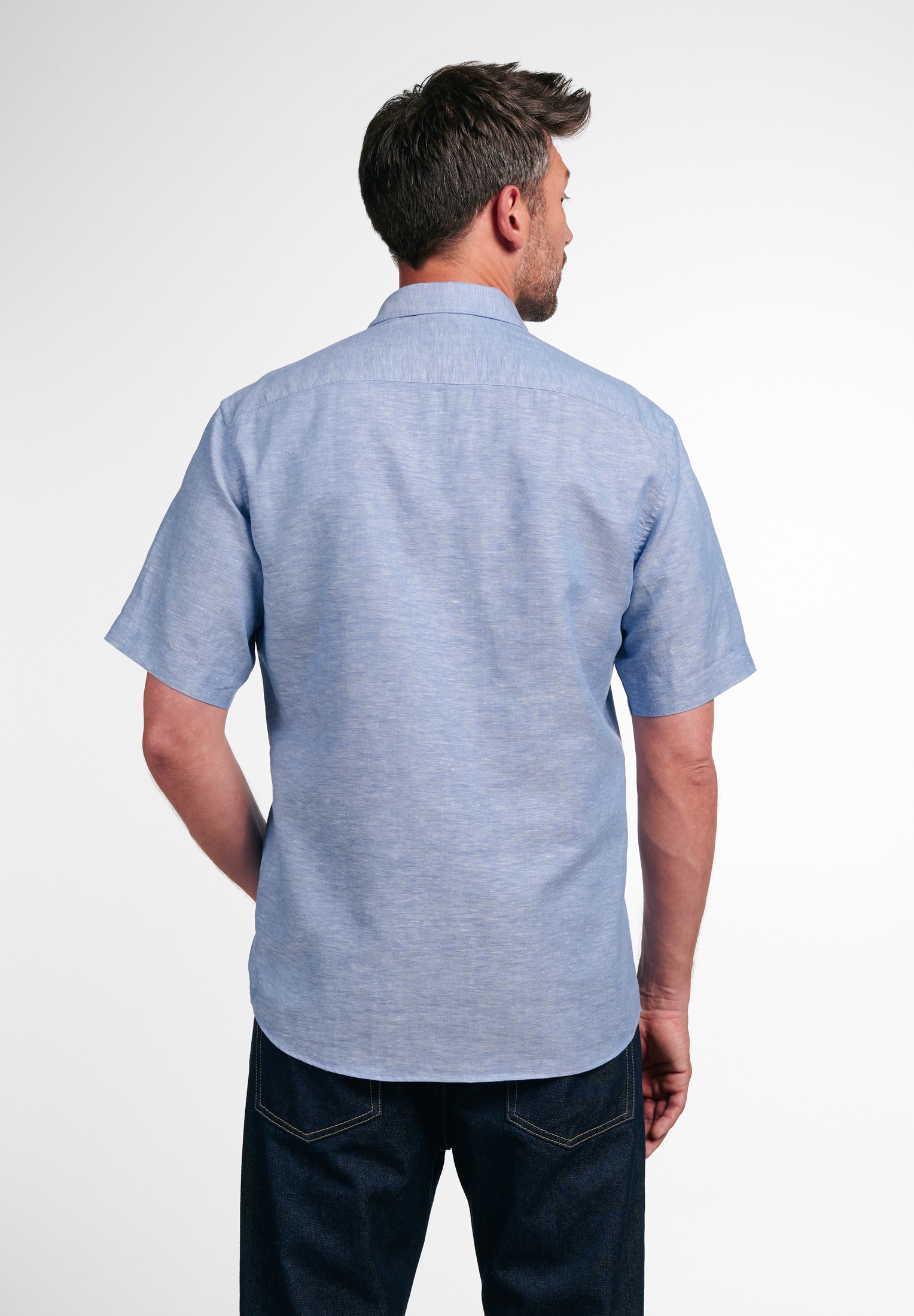 Eterna Kurzarmhemd "REGULAR FIT" EASY IRON (bügelleicht) günstig online kaufen