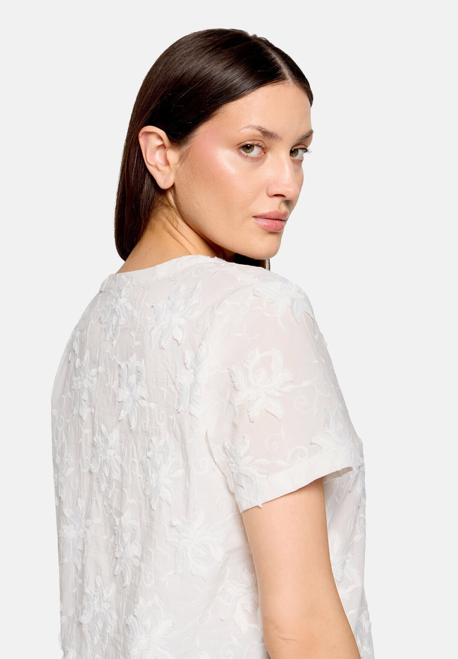 Betty&Co Hemdbluse »Damen mit Stickerei«