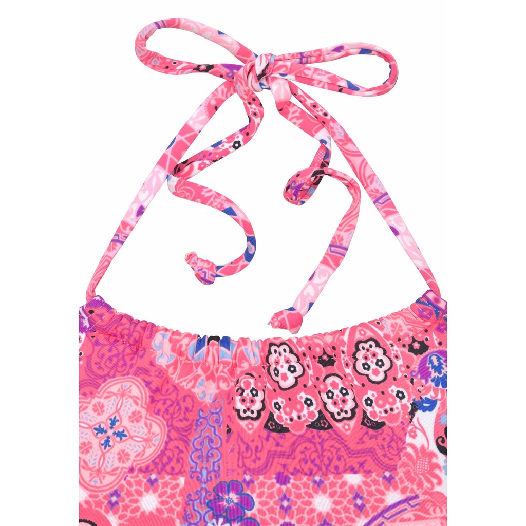 Marken Buffalo Buffalo Bustier-Bikini-Top »Shari«, mit trendigem Alloverdruck pink-bedruckt