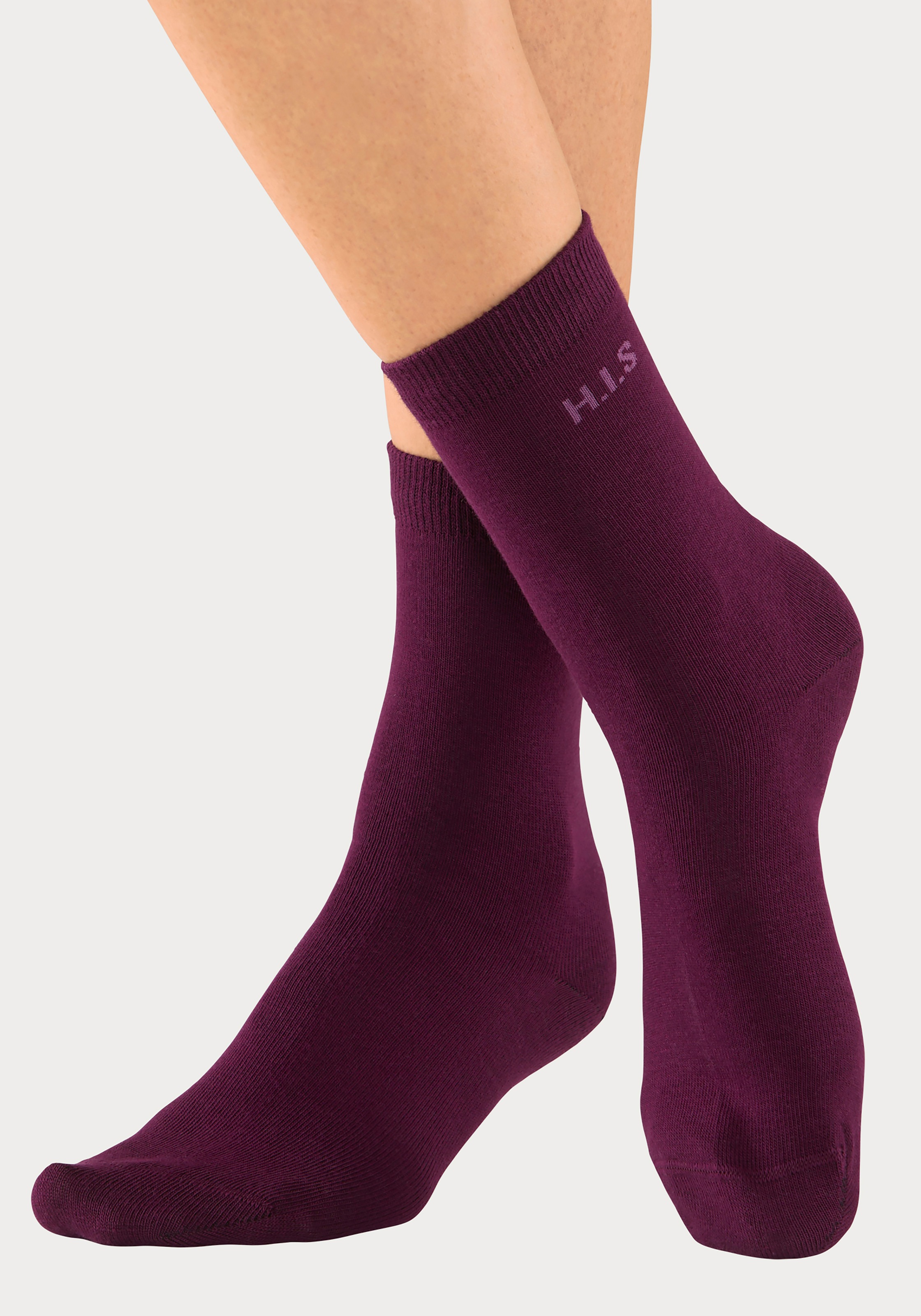 H.I.S Socken, (16 Paar), mit eingestricktem Markenlogo