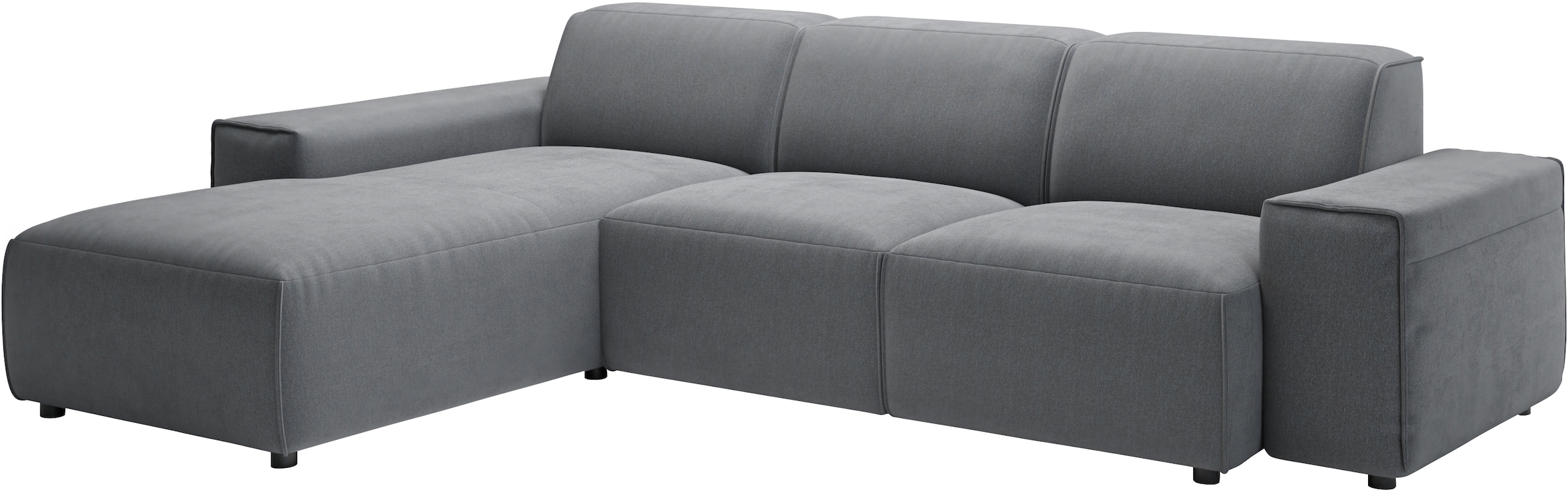 andas Ecksofa »Glimminge L-Form auch in Breitcord, Feincord + Easy care-Bezug,«, Breite 264, Zierkissen