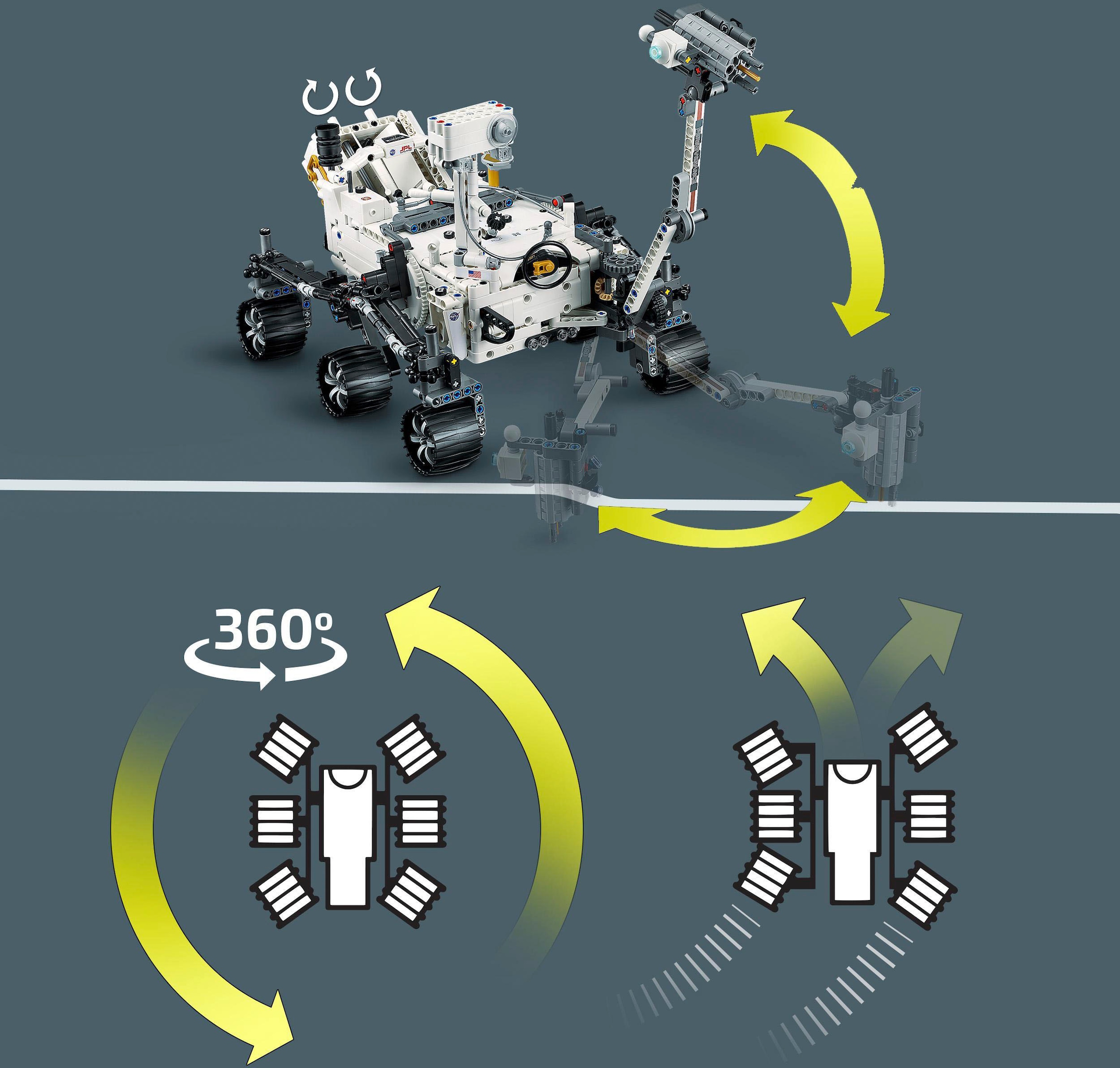 LEGO® Konstruktionsspielsteine »NASA Mars Rover Perseverance (42158), LEGO® Technic«, (1132 St.), Made in Europe