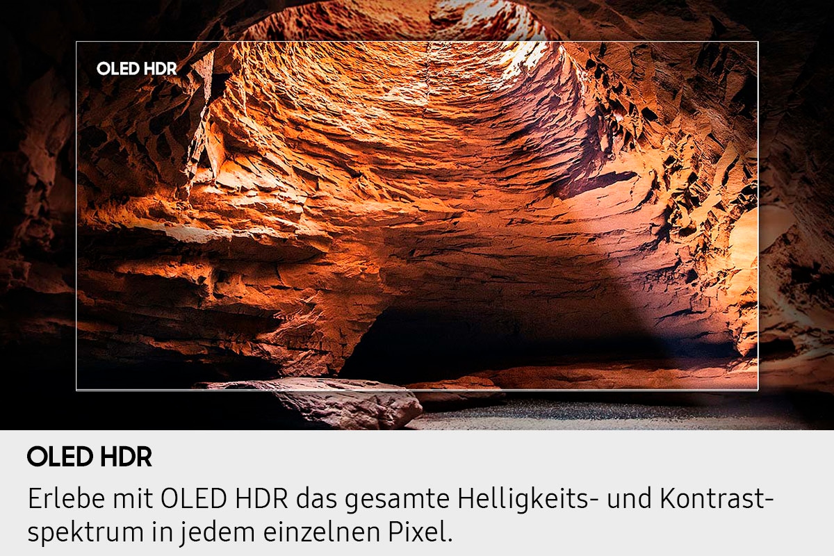 Samsung OLED-Fernseher »GQ48S90FAE«, 4K Ultra HD, Smart-TV, HDR & Glare Free, Dolby Atmos & AI Sound, Upscaling Pro, bis zu 144Hz