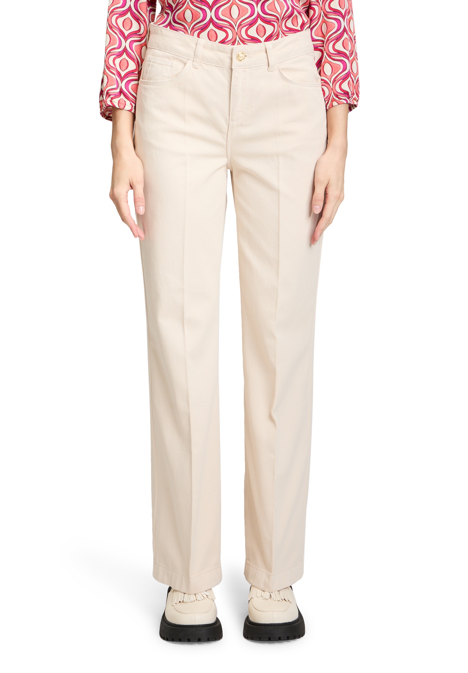 Cartoon Stoffhose "Cartoon Damen Casual-Hose mit Bügelfalte", Form günstig online kaufen