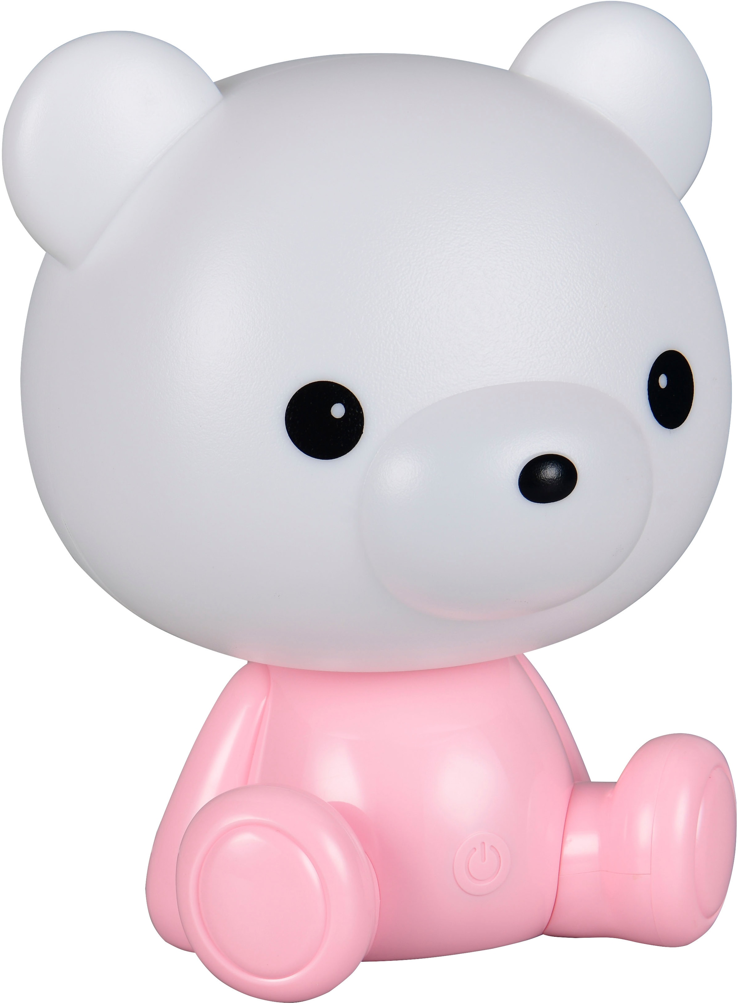 REALITY Leuchten LED Tischleuchte »CUTIE, Kinderzimmer Tischleuchte Nachttischleuchte Bären Optik, RGB«, 1 flammig, Leuchtmittel LED-Board | LED fest integriert, 0,3W 30 Lumen warmweiß 3000K, RGB Farbwechsel Modus, USB-Anschluss