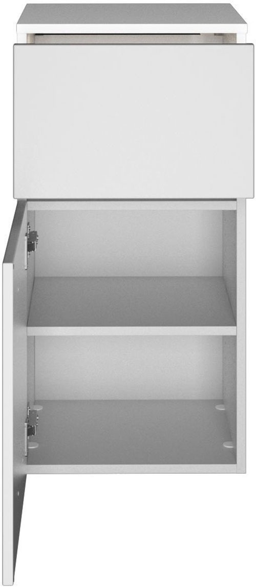 welltime Badmöbel-Set »Welltime Möbel Baabe Waschtisch-Set 3tlg. oder 5tlg.«, (5 St.), gedämpfte Scharniere und Softclose-Funktion, inklusive LED-Beleuchtung