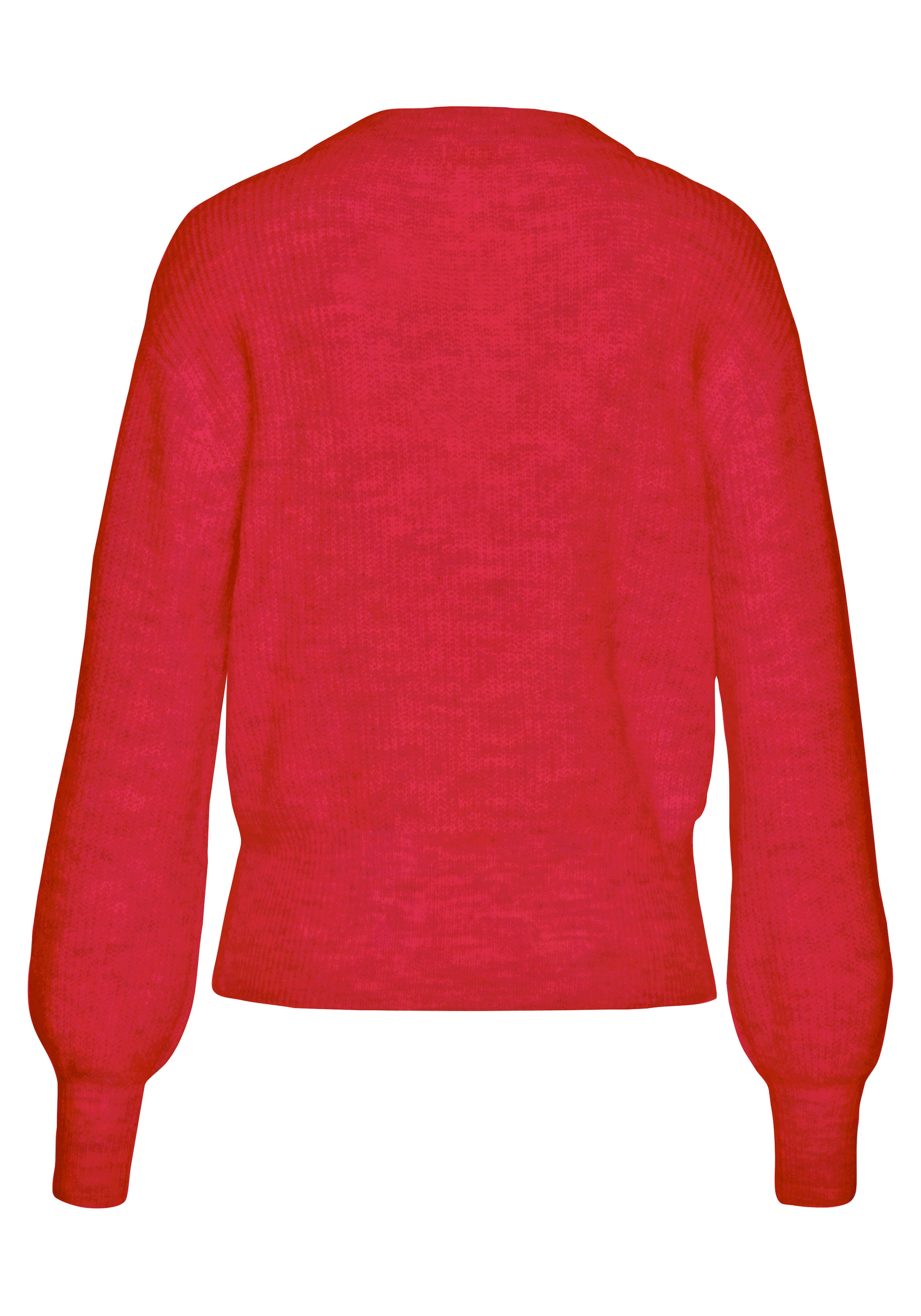 LASCANA Strickpullover, in Melange-Optik, lockerer Damenpullover