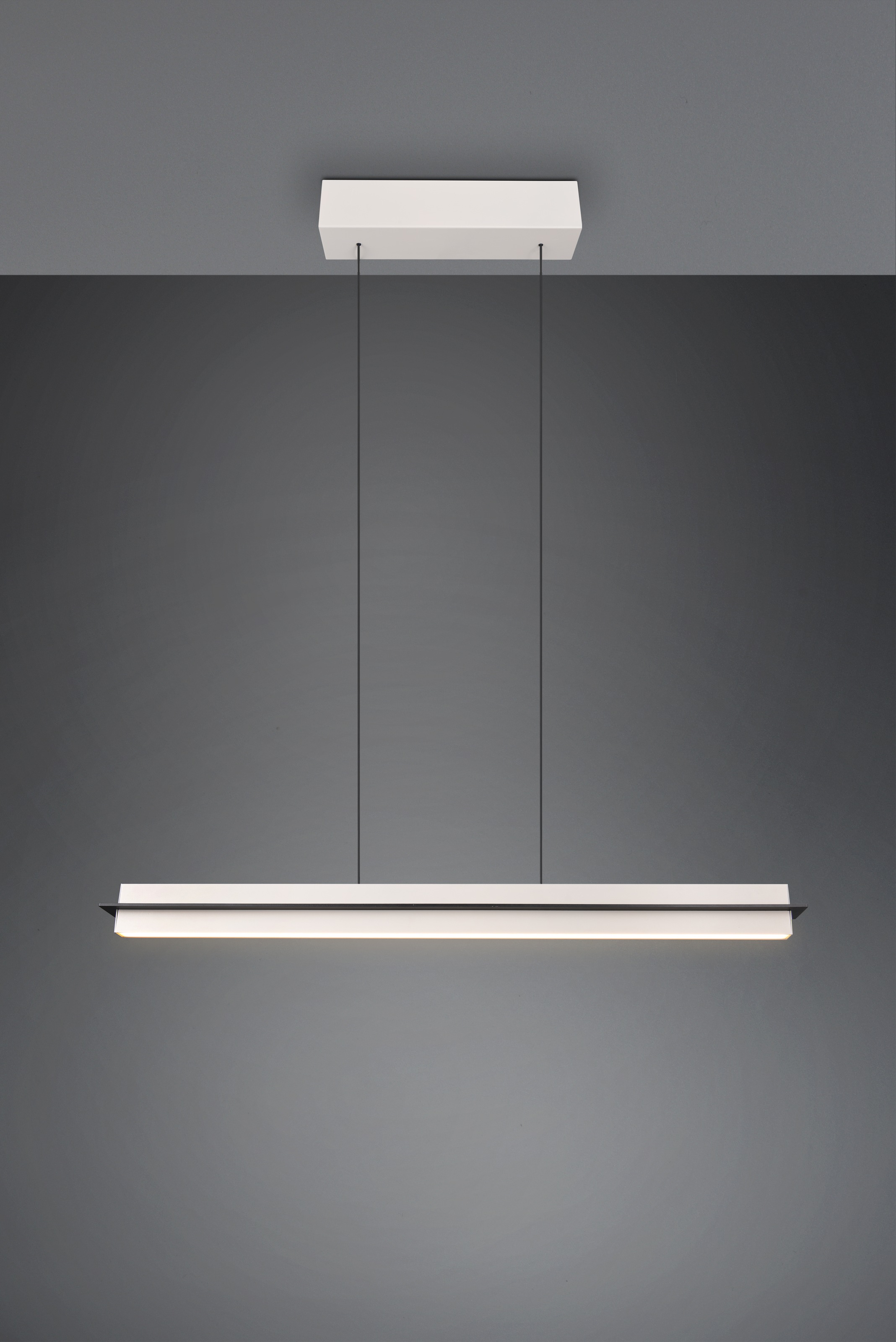 TRIO Leuchten LED Pendelleuchte »EMERSON, LED Hängeleuchte höhenverstellbar, 4-Stufen Touch Dimmer«, 1 flammig, Leuchtmittel LED-Board | LED fest integriert, Lichtfarbe einstellbar 2700-5000K warm- bis kaltweiß, Höhe max 150 cm