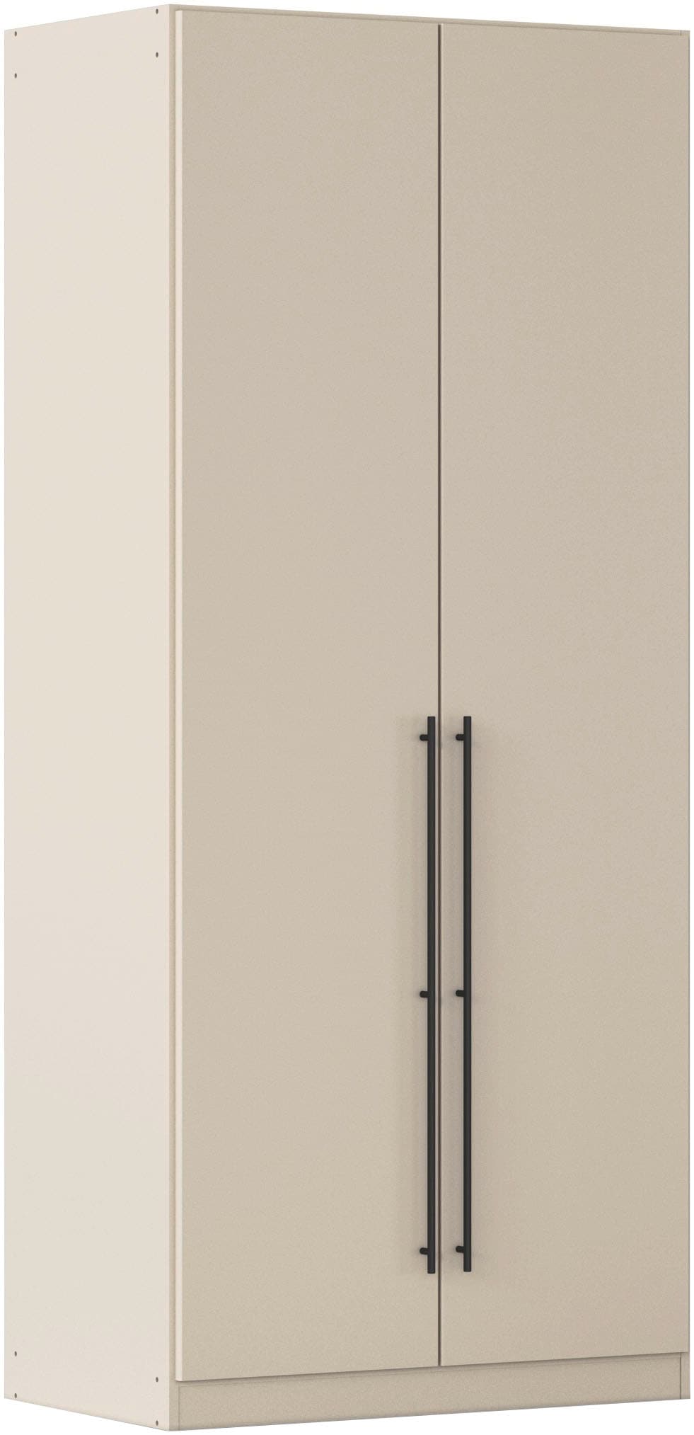 OTTO home Kleiderschrank "Mehrzweckschrank Aktenschrank Möbel Mietswohnung Schlafzimmer AVOLA" 3 verschiedene Ausstattungen BASIC/CLASSIC/PREMIUM (inkl. SOFT-CLOSE), mit hochwertigen Stangengriffen in Schwarz aus Metall MADE IN GERMANY