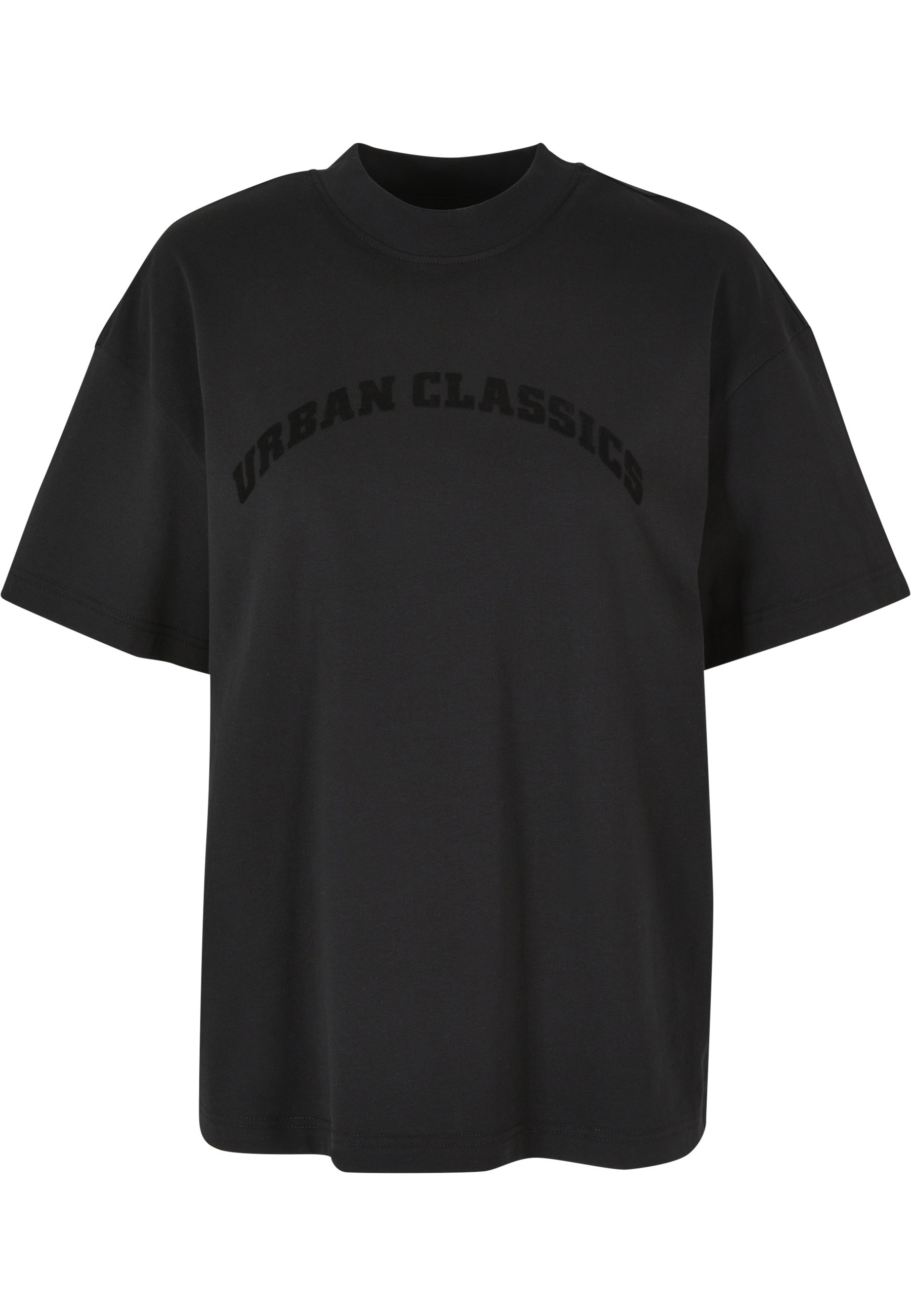 URBAN CLASSICS Langarmhemd "Urban Classics Damen Ladies Oversized Flock Tee"