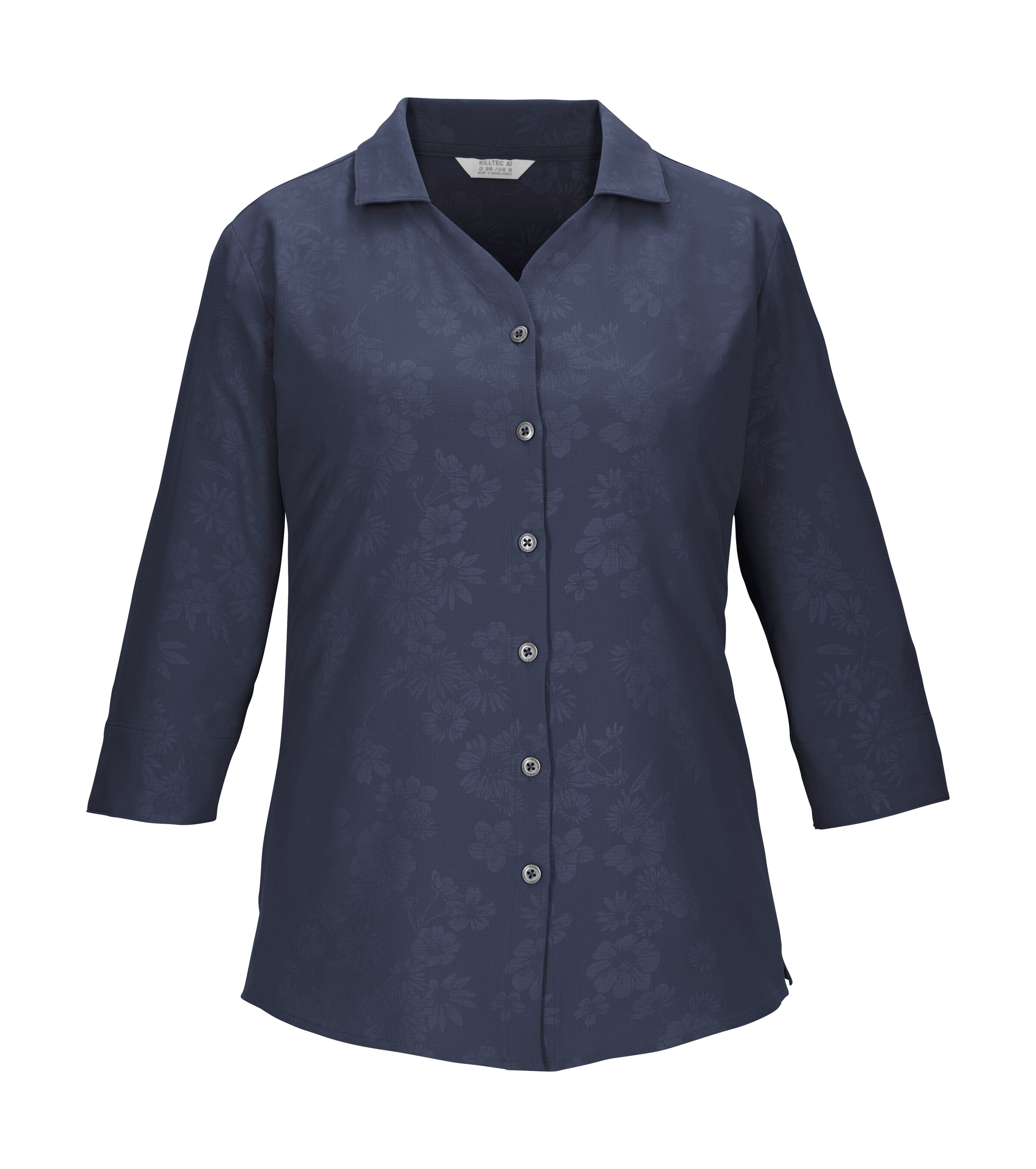 Killtec Funktionshemd "KOS 62 WMN WVN SHRT" Schnelltrocknende Bluse mit flo günstig online kaufen