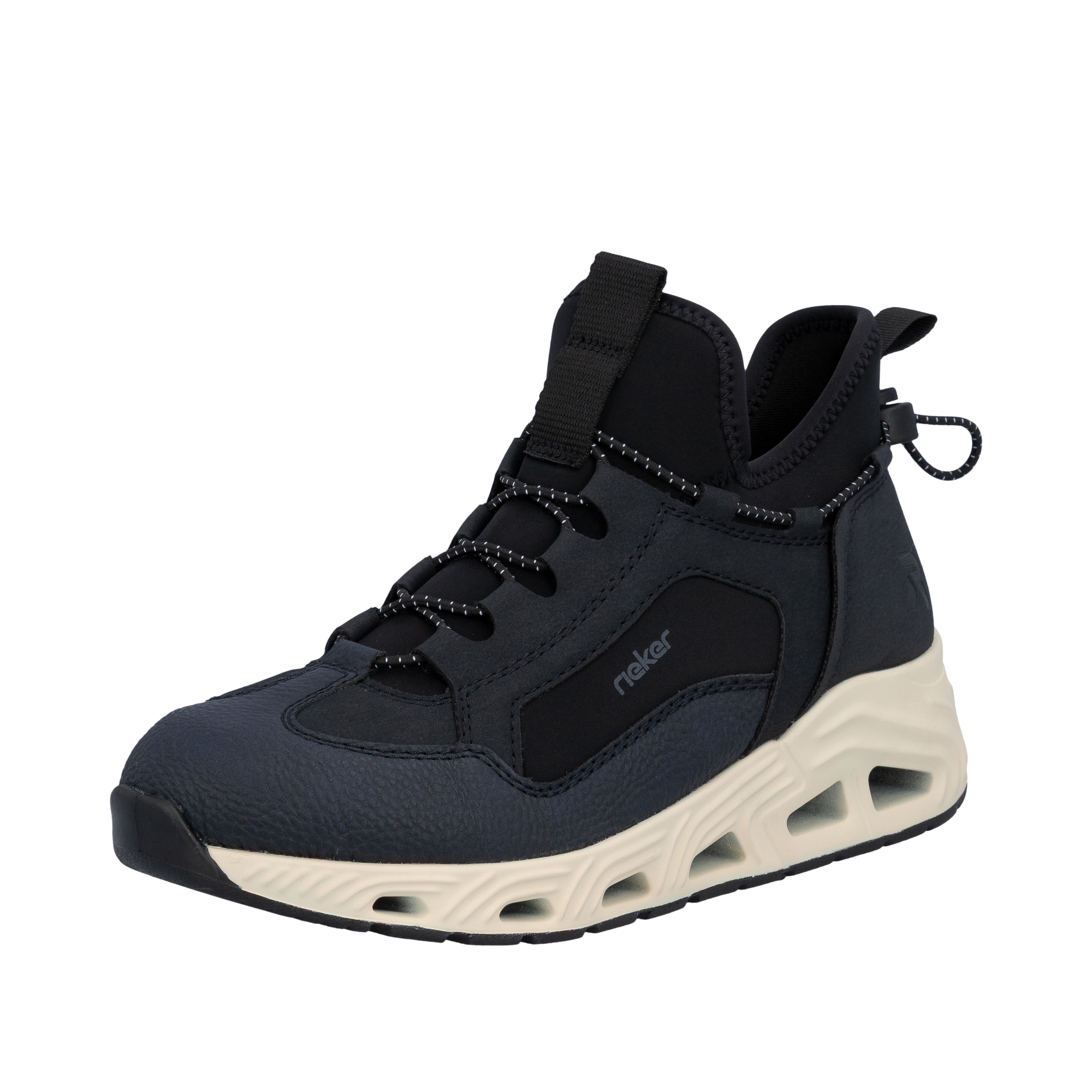 Rieker Slip-On Sneaker Freizeitschuh, Schlupfboots, High-Top-Sneaker, Slip-On mit Gummizug