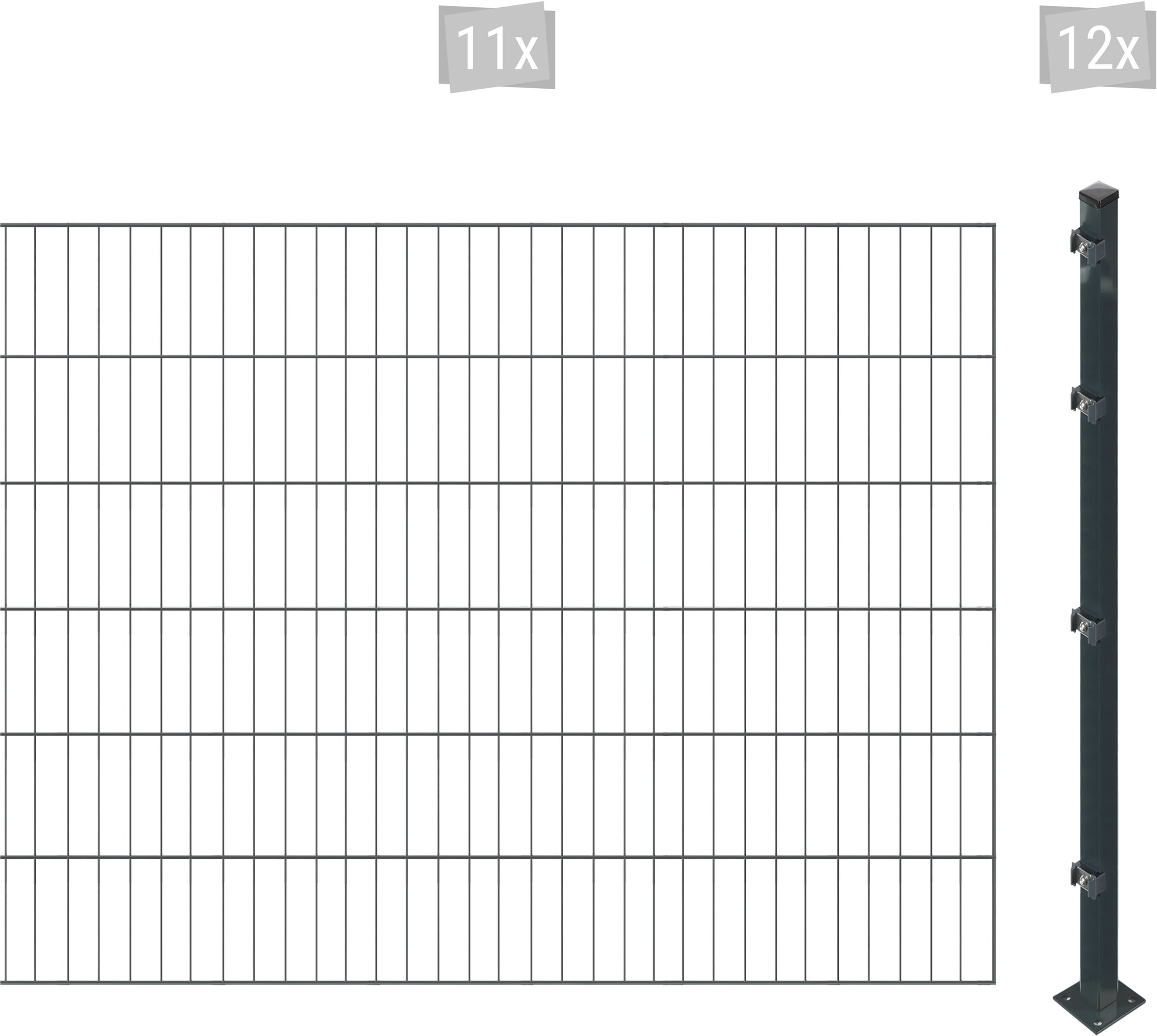 Arvotec Einstabmattenzaun "ESSENTIAL 120 zum Einbetonieren", Zaunhöhe 120 cm, Zaunlänge 2 - 60 m