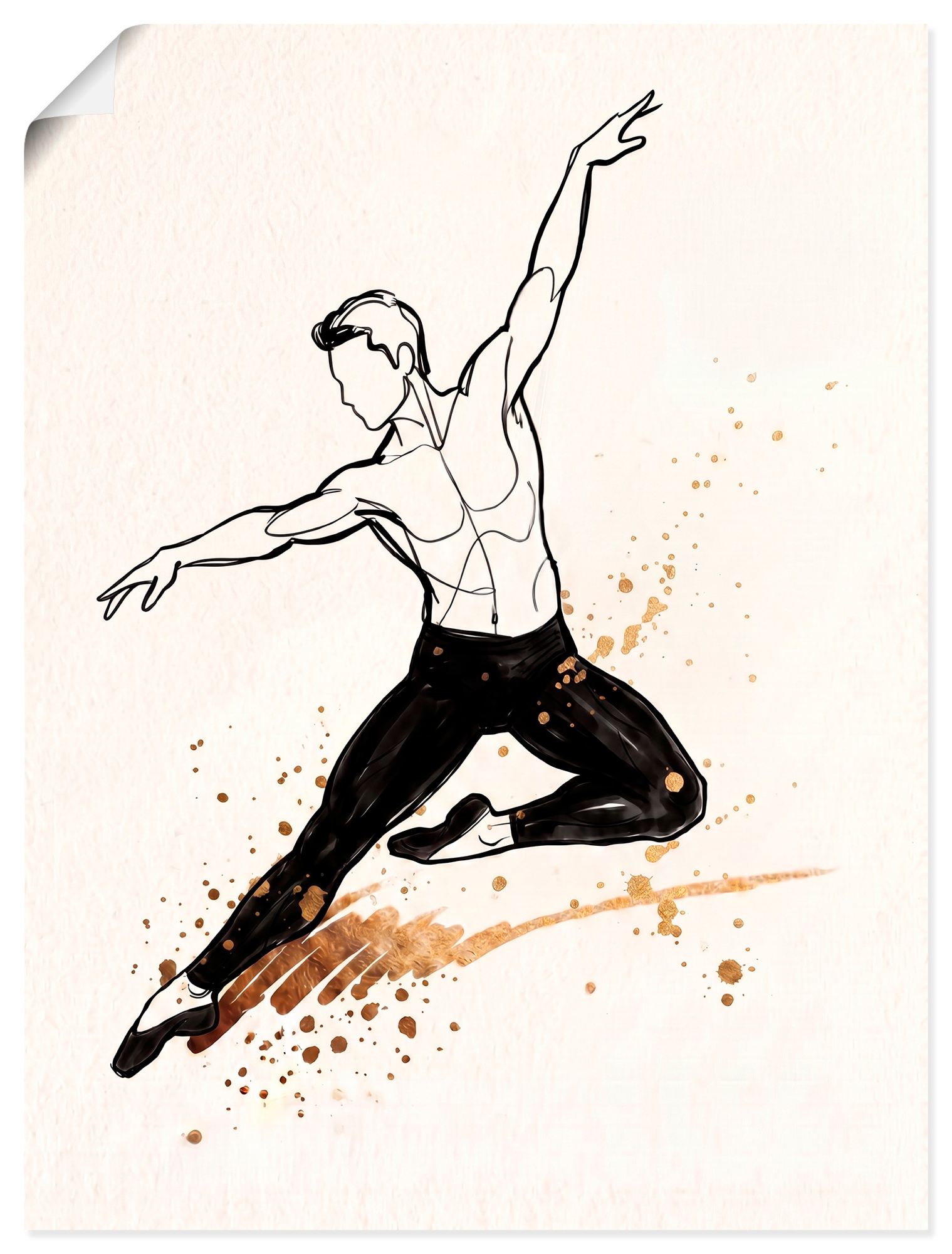 OTTO home Wandbild "Ballet III" Tanz 1 Stk. tlg. als Poster oder Leinwandbild in versch. Größen