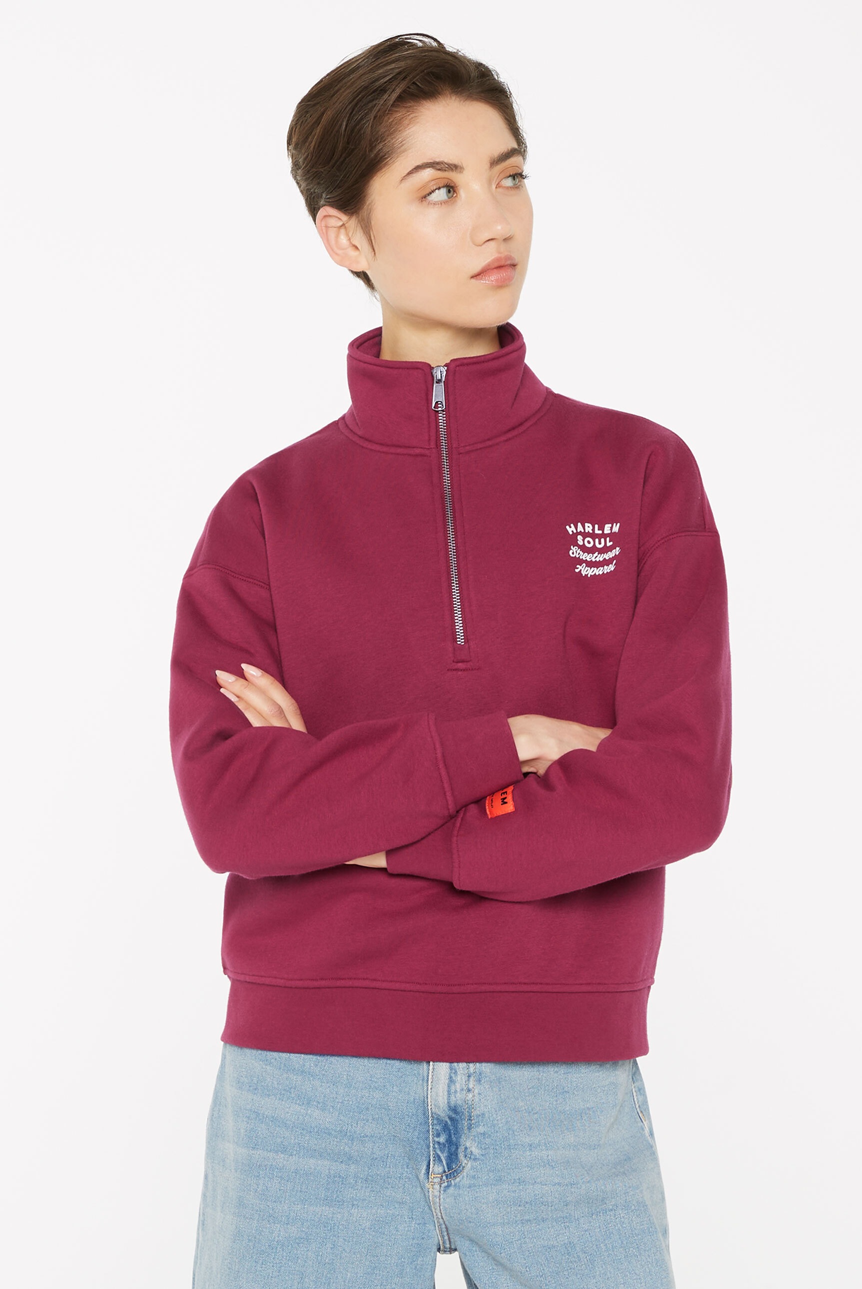 Harlem Soul Sweater, mit überschnittenen Schultern