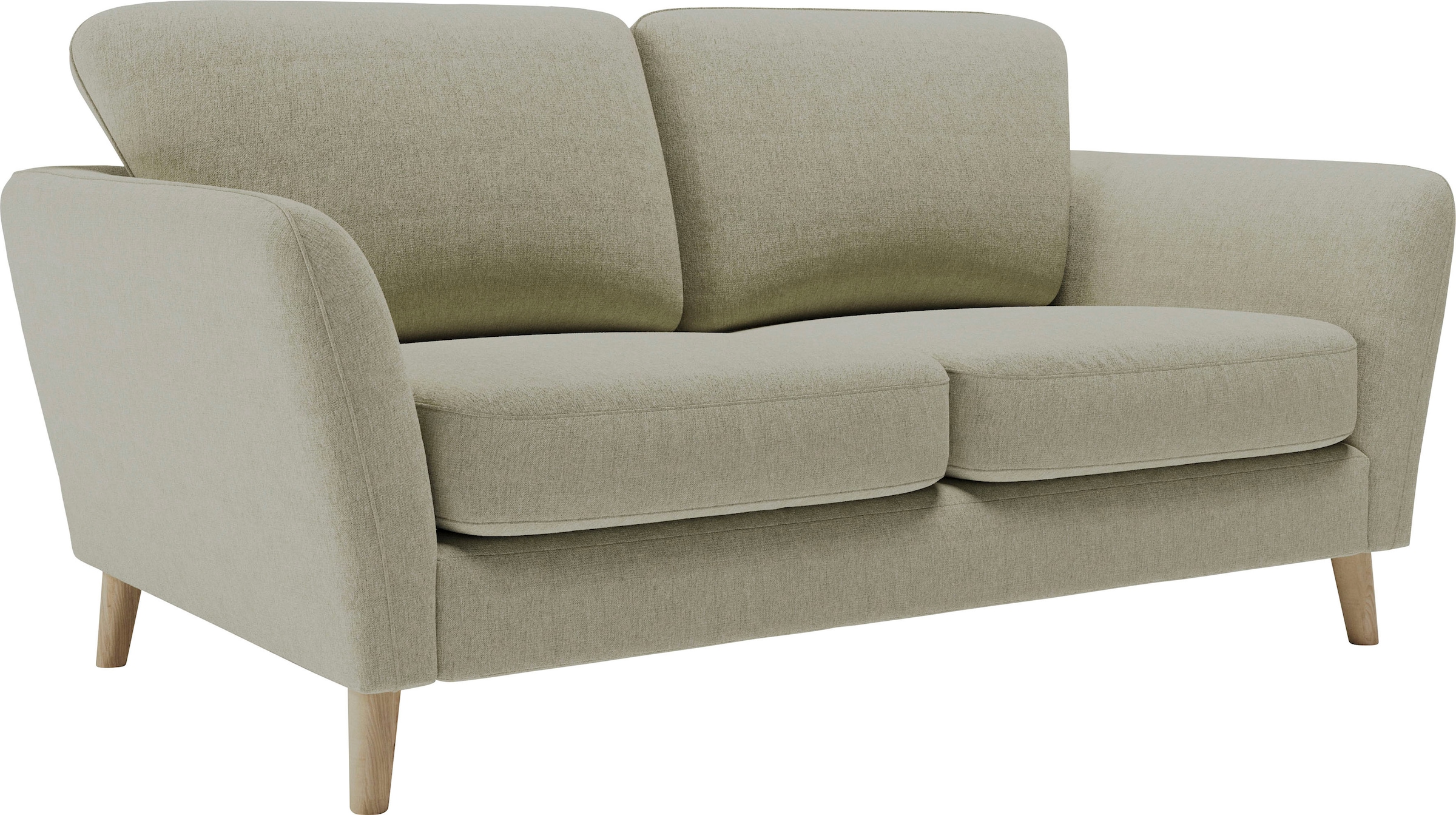 Home affaire 2-Sitzer »MARSEILLE Sofa 170 cm«, mit Massivholzbeinen aus Eiche, verschiedene Bezüge und Farbvarianten