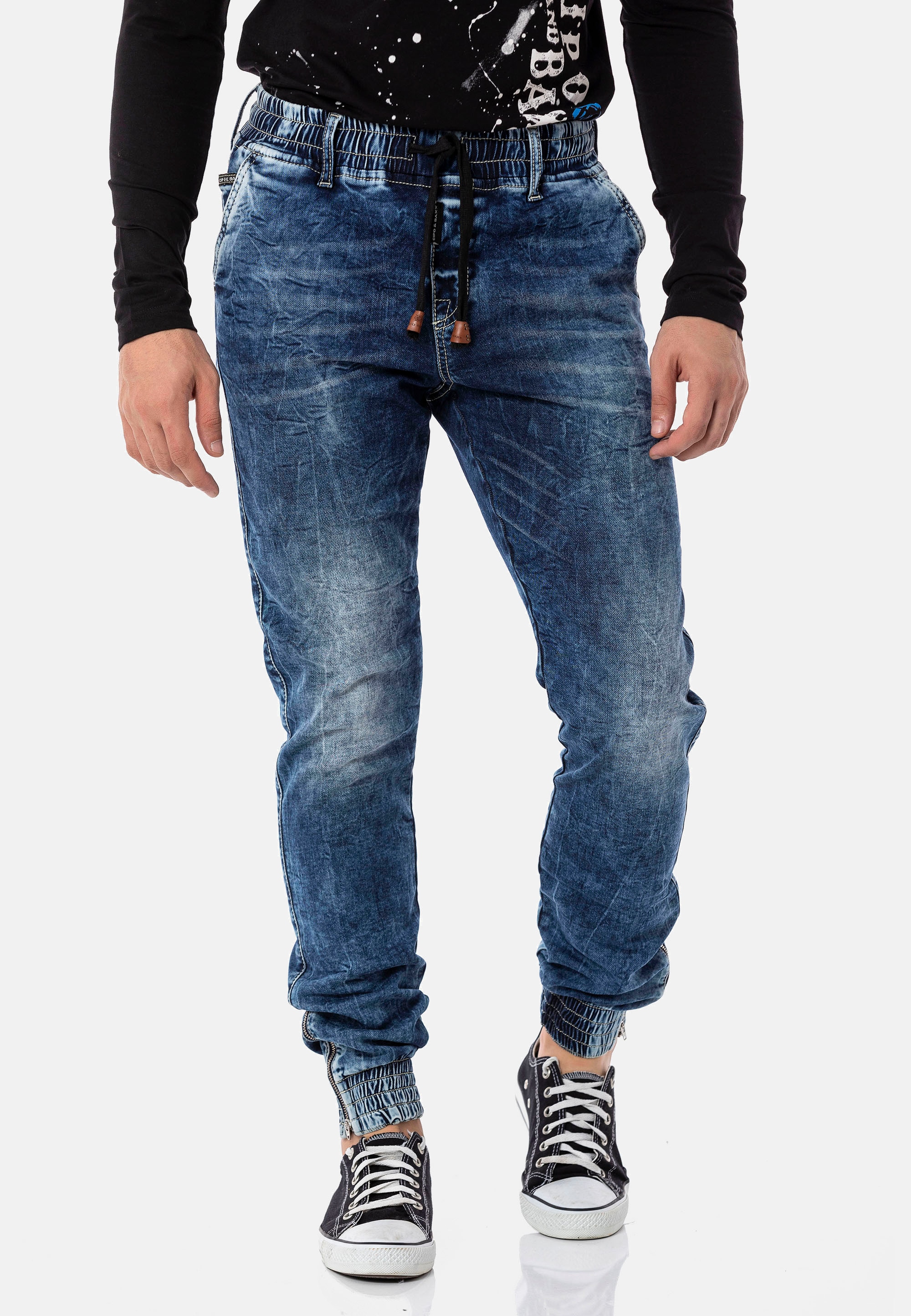 Bequeme Jeans, mit komfortablem Dehnbund
