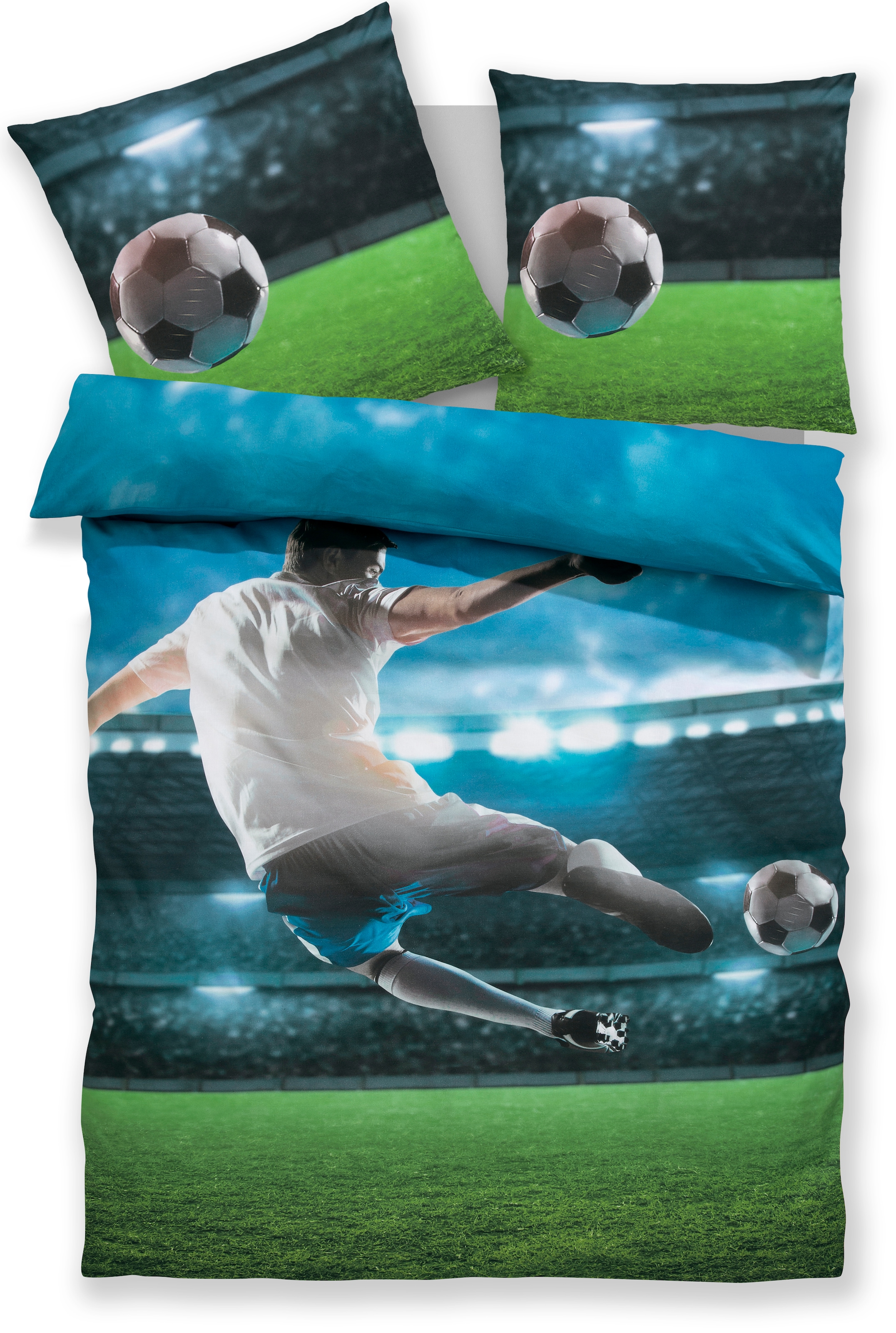 OTTO home Bettwäsche "Joonas" 2 Stk. tlg. American Football günstig online kaufen