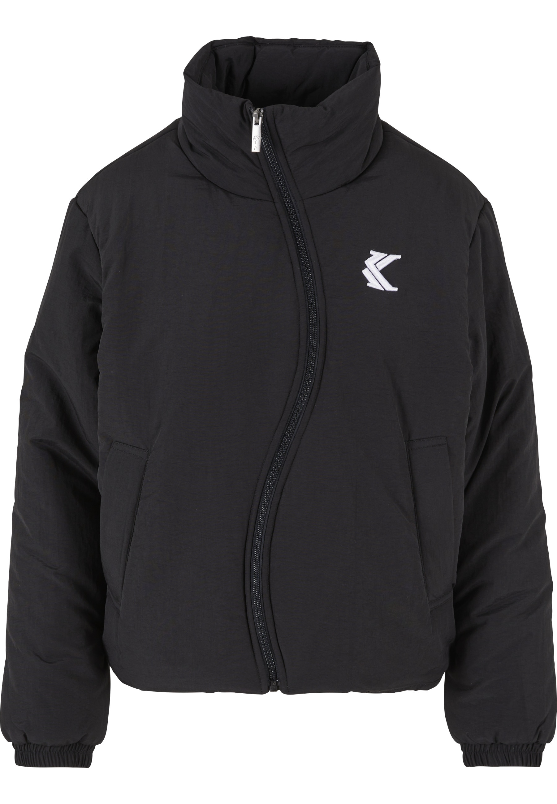 Karl Kani Winterjacke "Karl Kani Damen KW233-051-3 KK OG Wavy Puffer Jacket" 1 Stk. tlg. ohne Kapuze